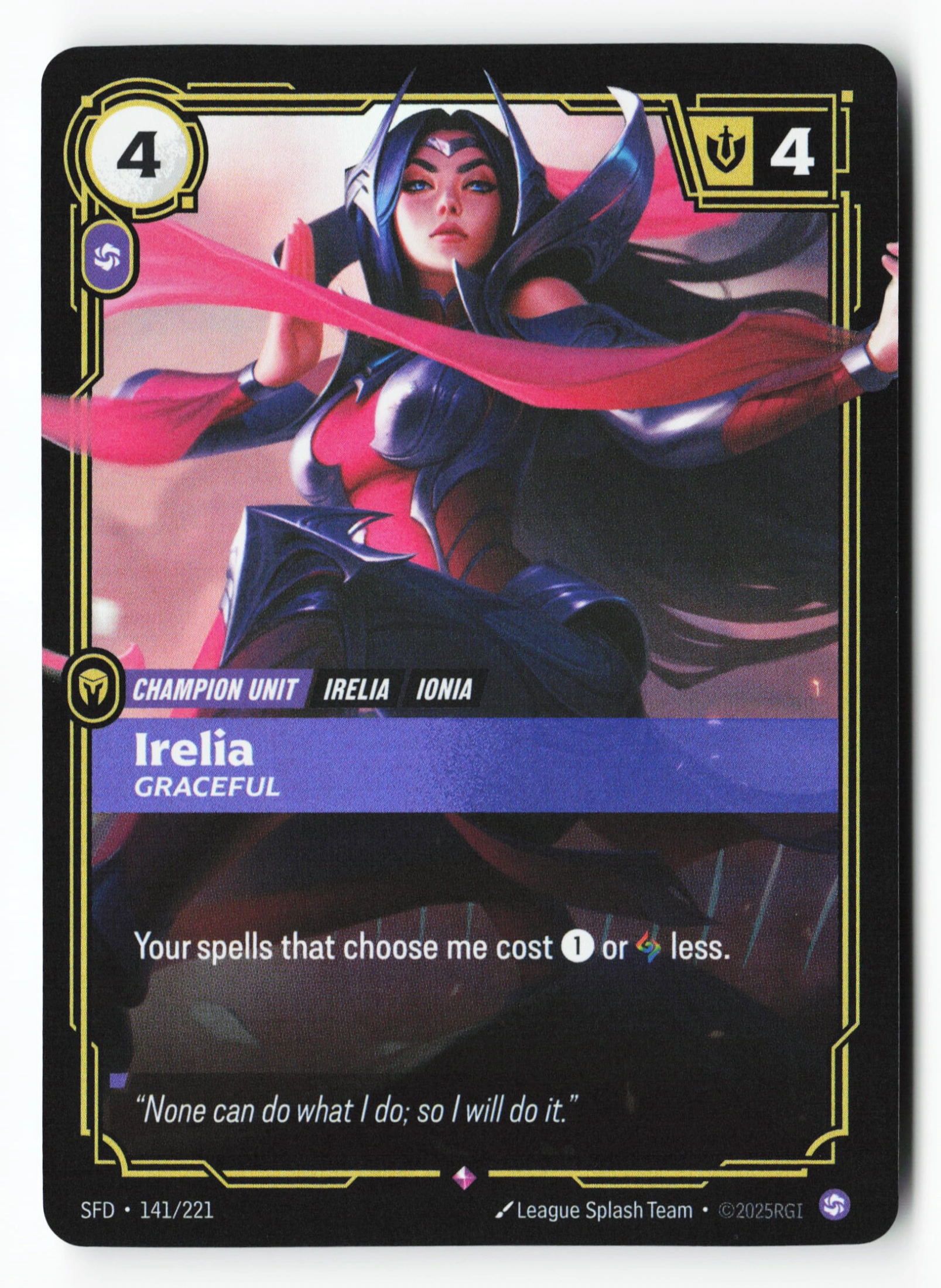 Irelia, Graceful (SFD 141) — Voorkant