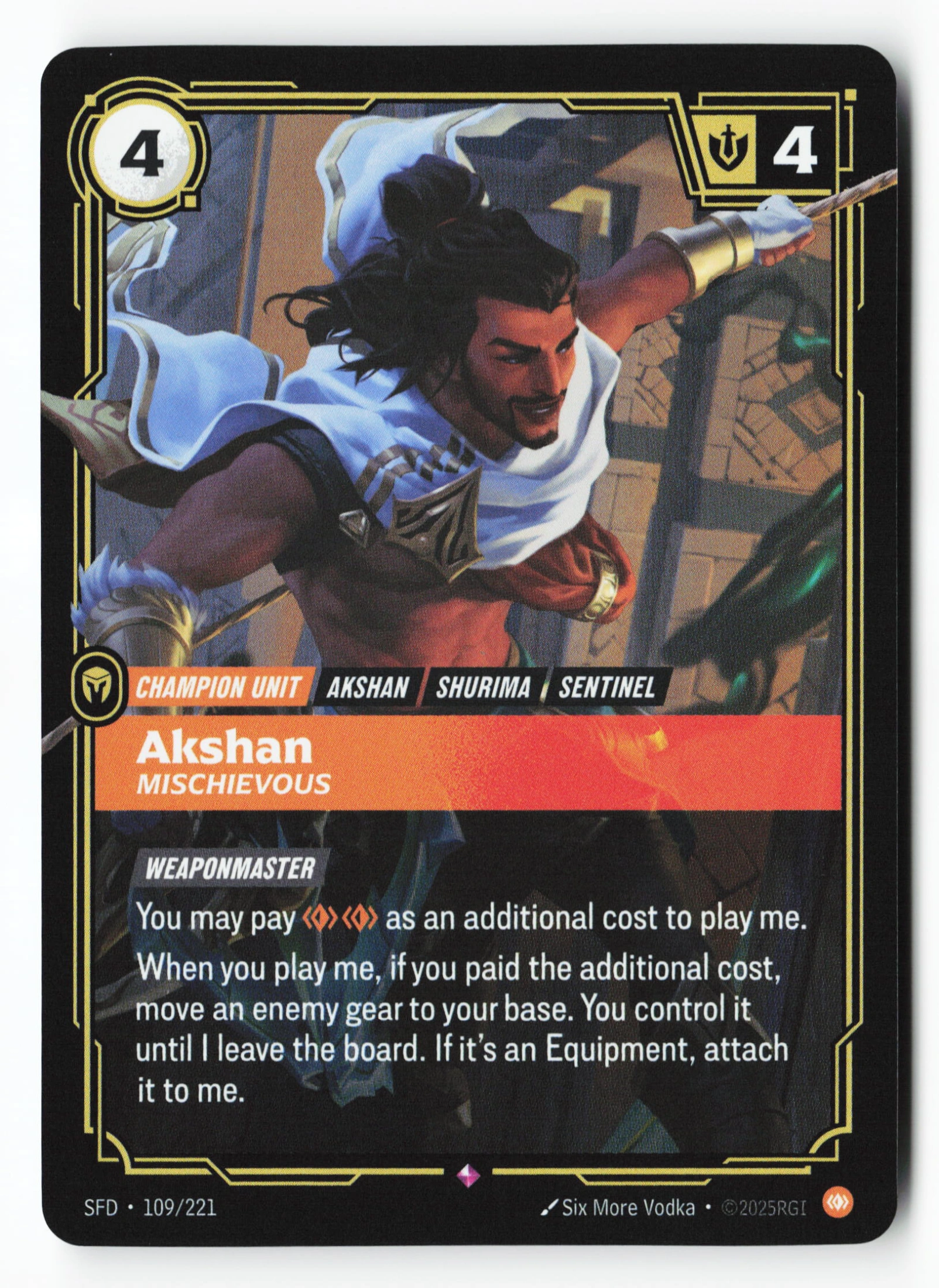 Akshan, Mischievous (SFD 109) — Voorkant