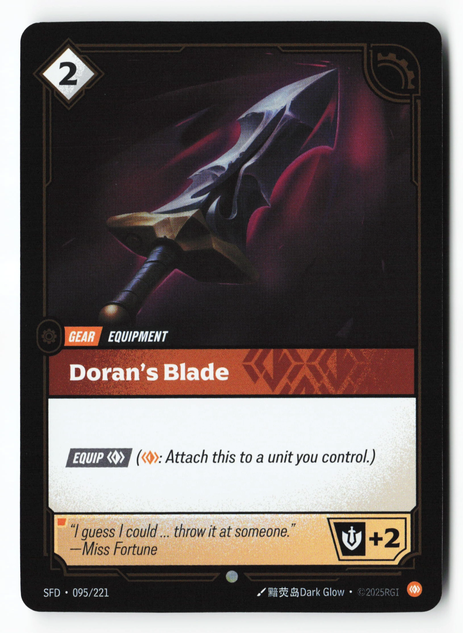 Doran's Blade (SFD 095) — Voorkant
