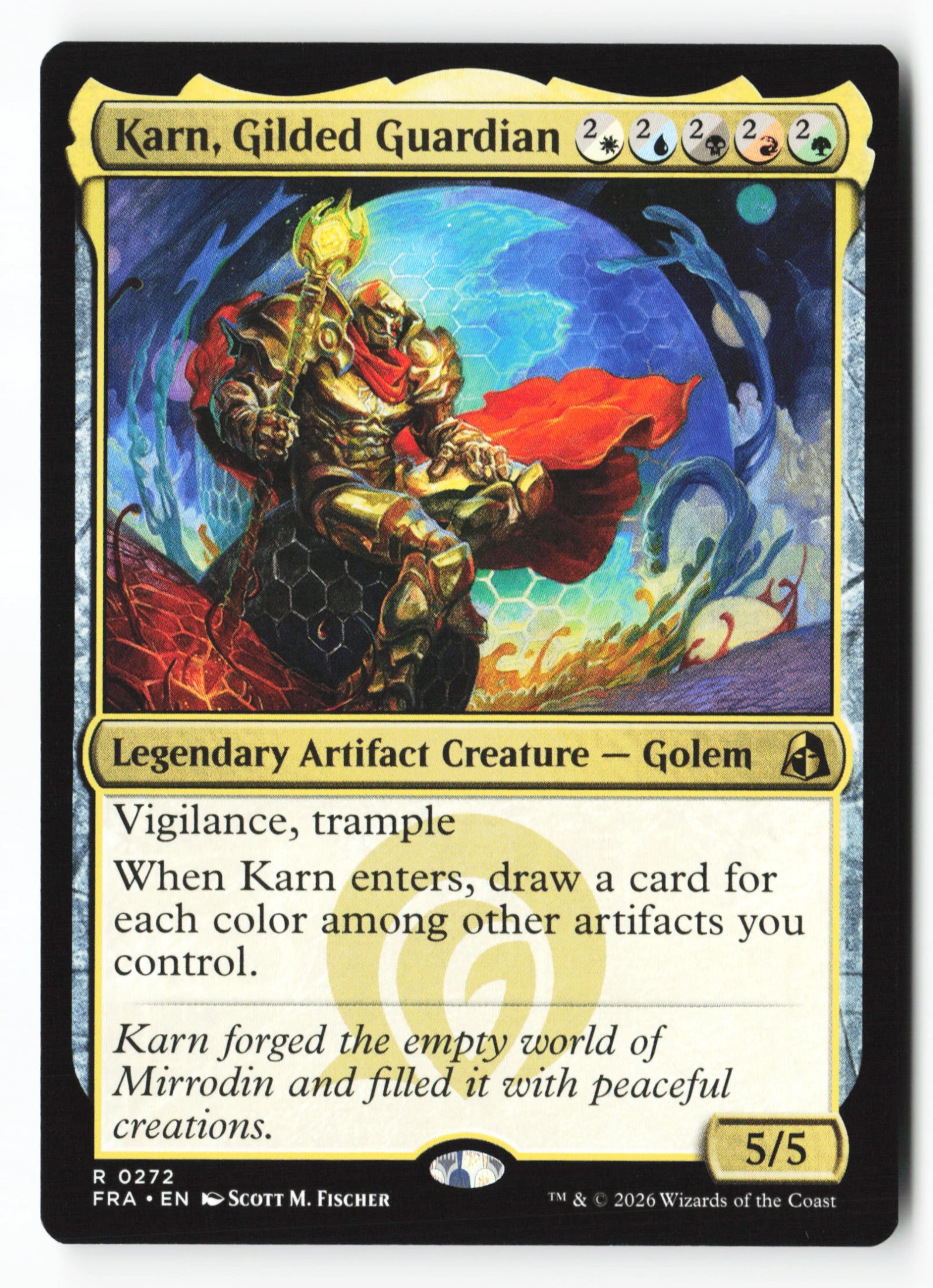 Karn, Gilded Guardian (FRA 272) — Voorkant