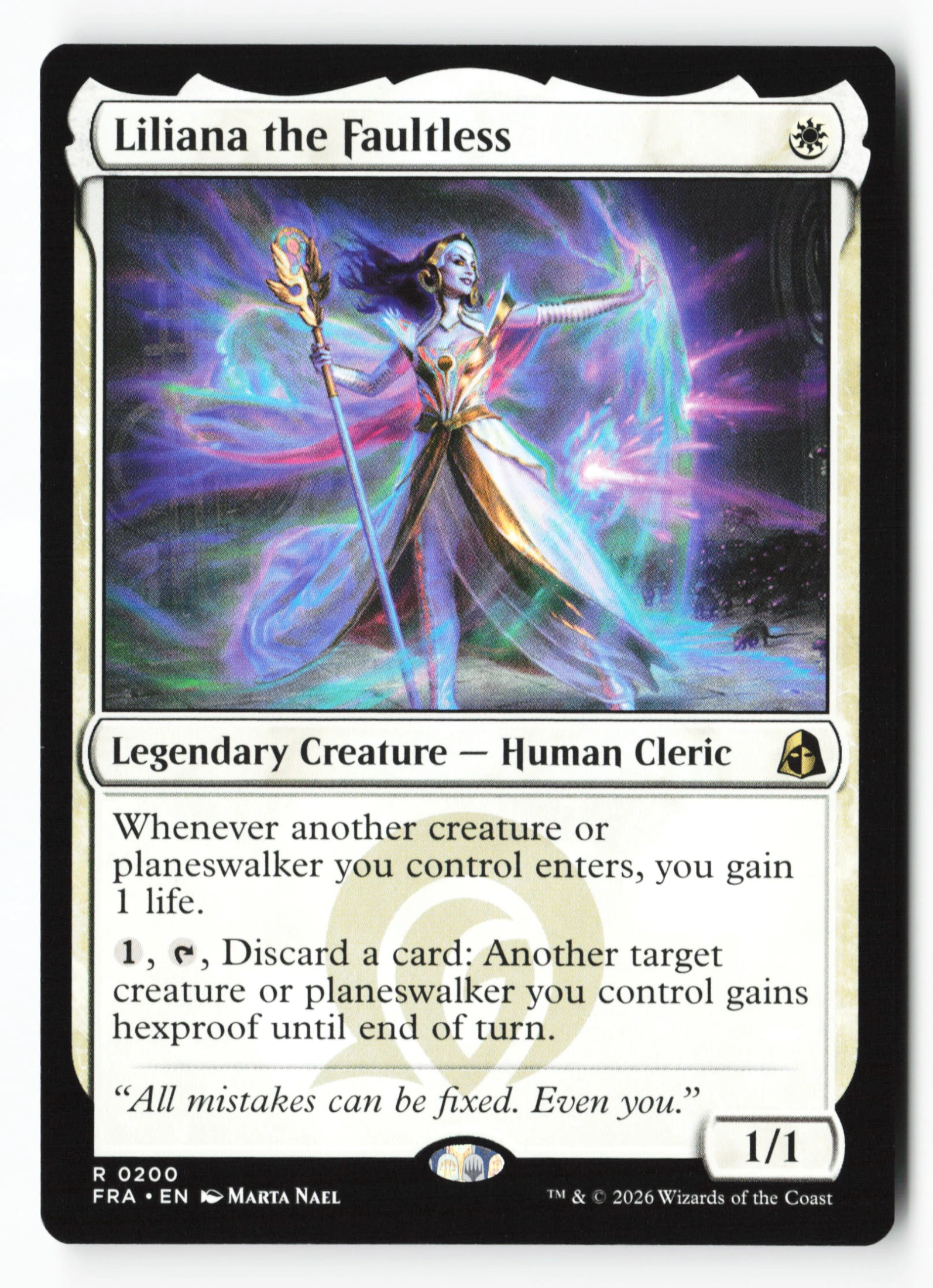 Liliana the Faultless (FRA 200) — Voorkant