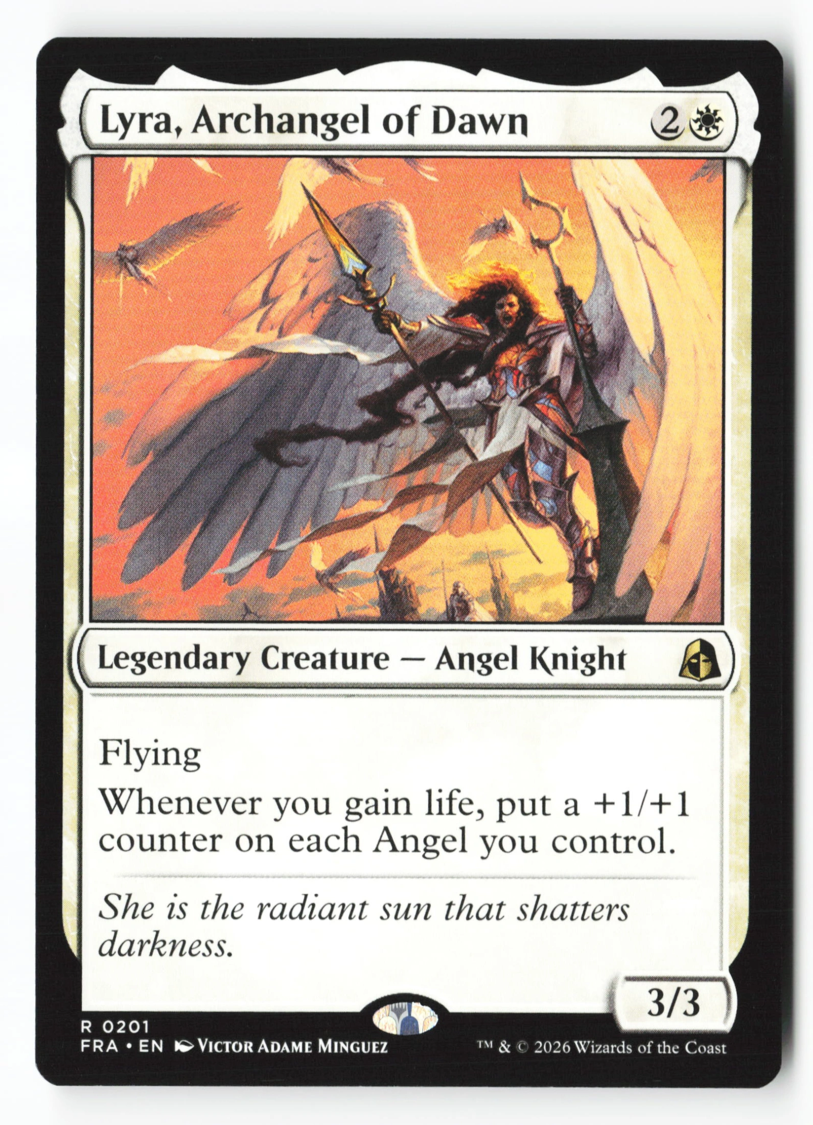 Lyra, Archangel of Dawn (FRA 201) — Voorkant