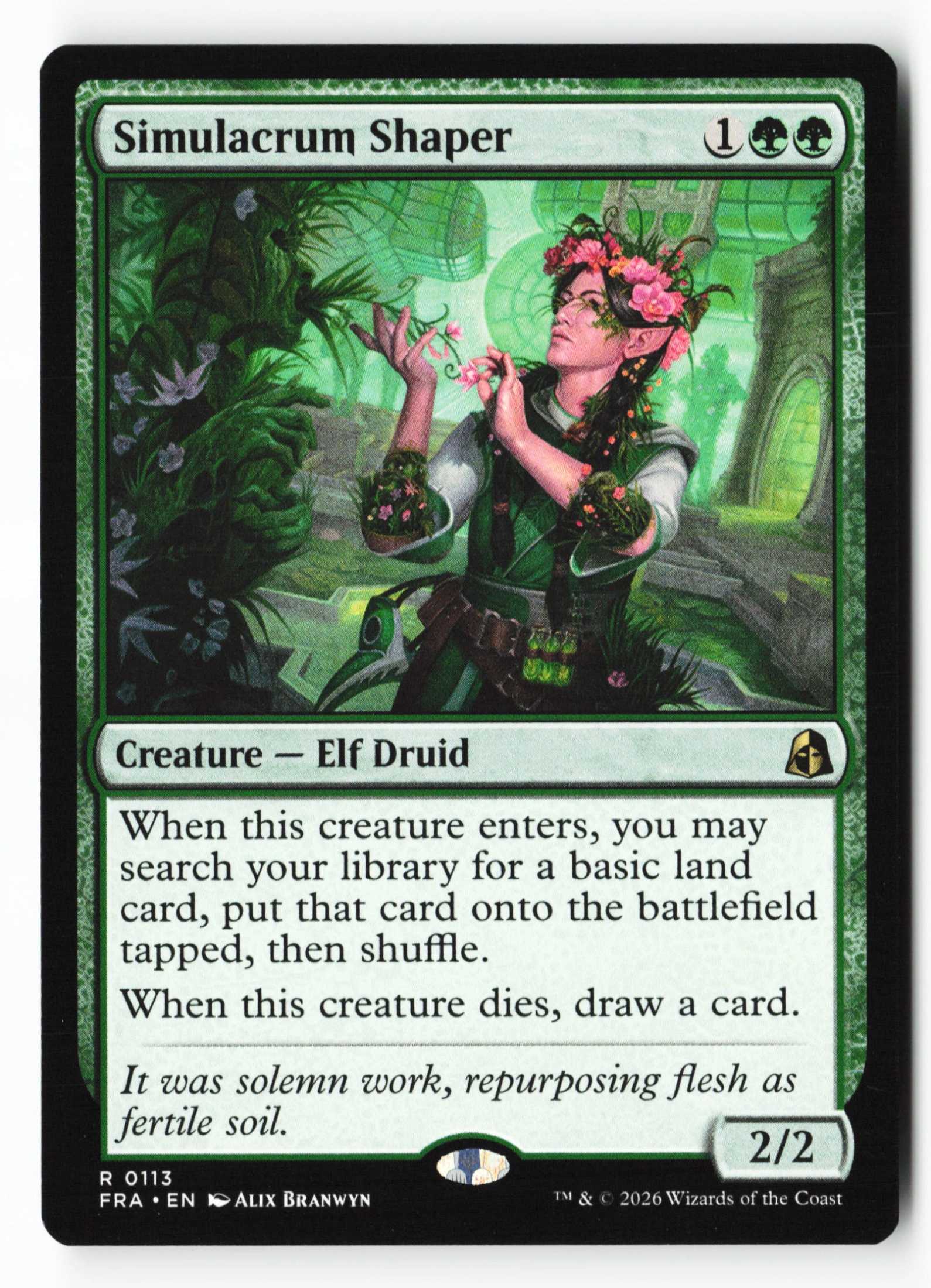 Simulacrum Shaper (FRA 113) — Voorkant