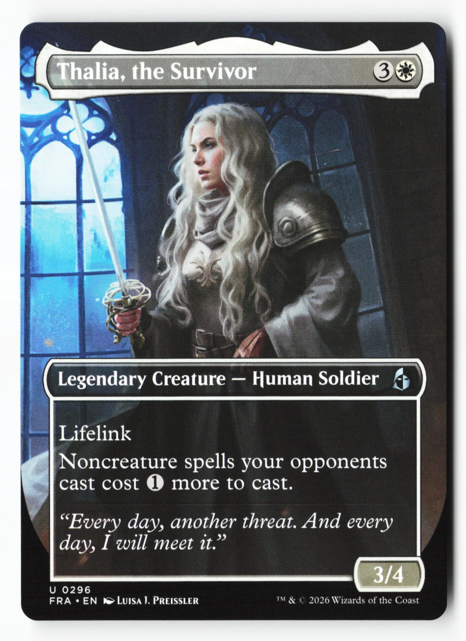 Thalia, the Survivor (FRA 296) — Voorkant