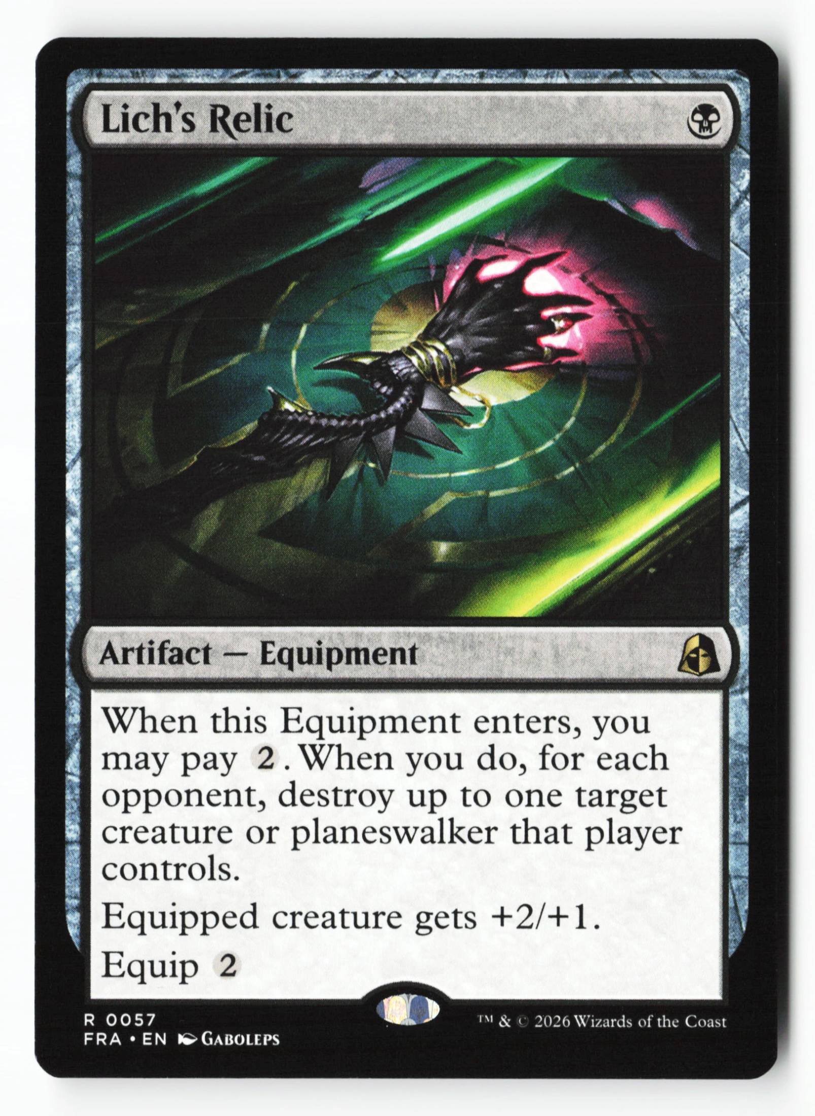 Lich's Relic (FRA 057) — Voorkant
