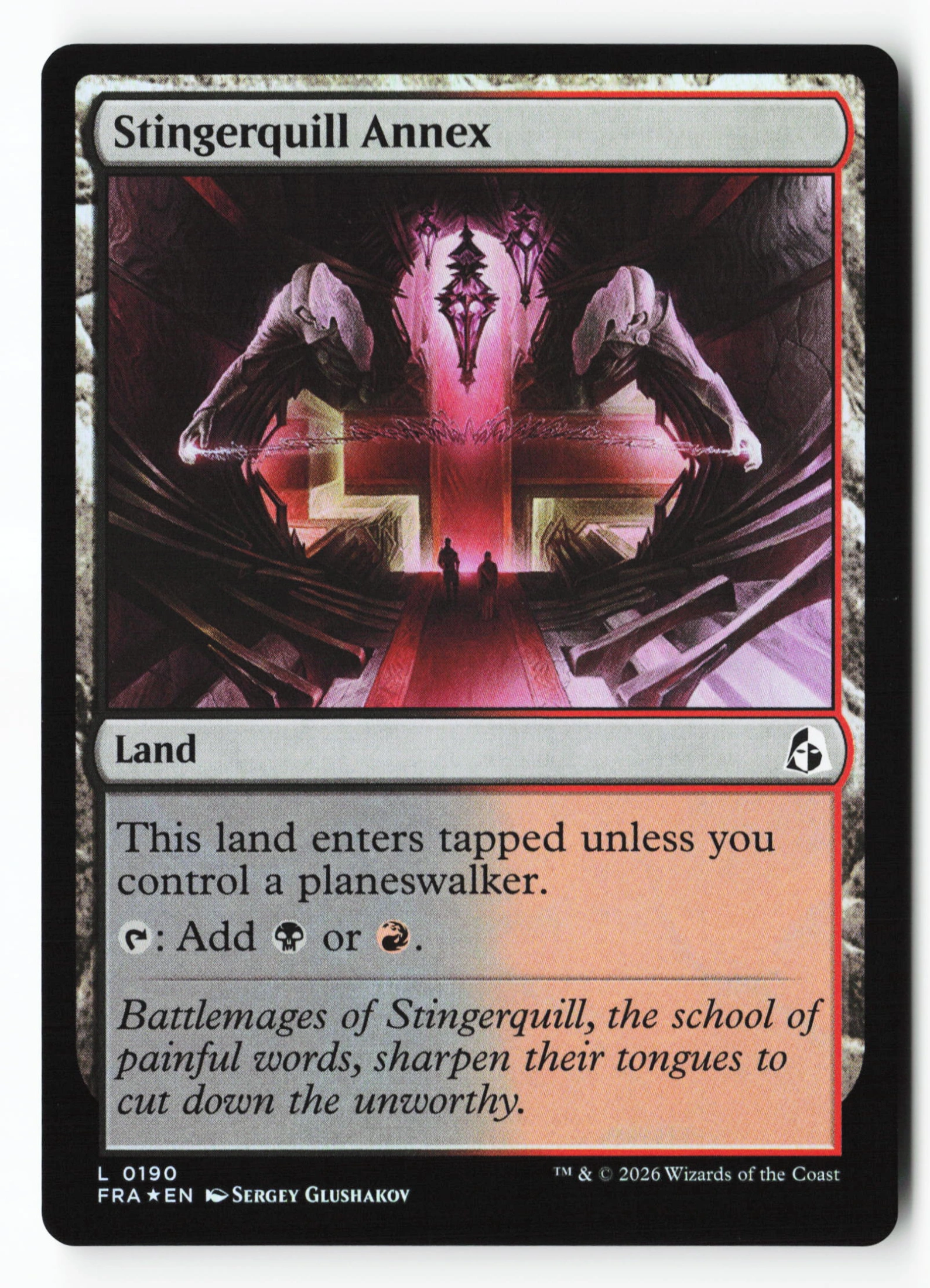 Stingerquill Annex (FRA 190) — Voorkant