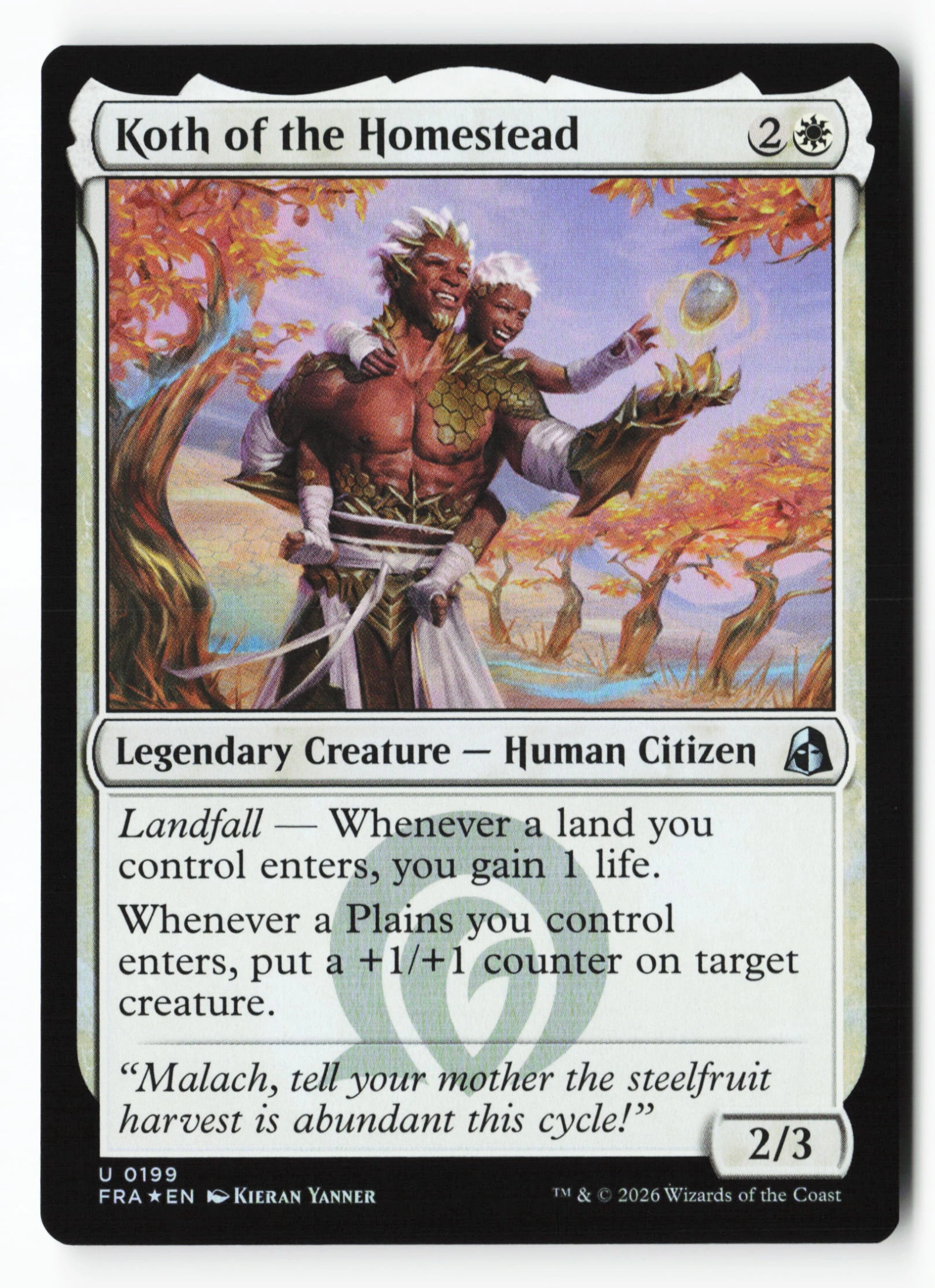 Koth of the Homestead (FRA 199) — Voorkant