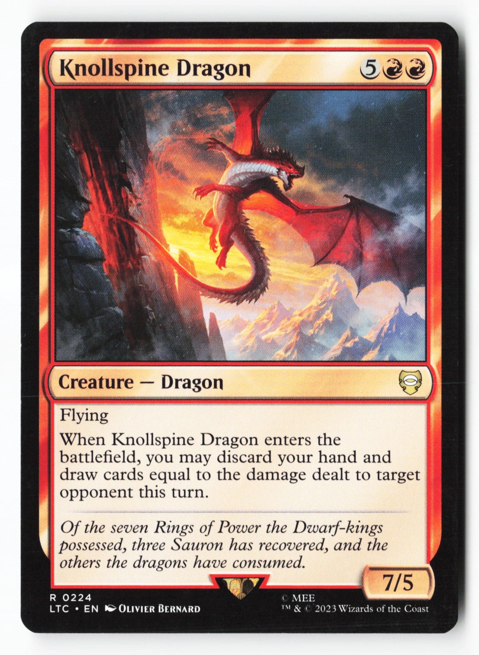 Knollspine Dragon (LTC 224) — Voorkant