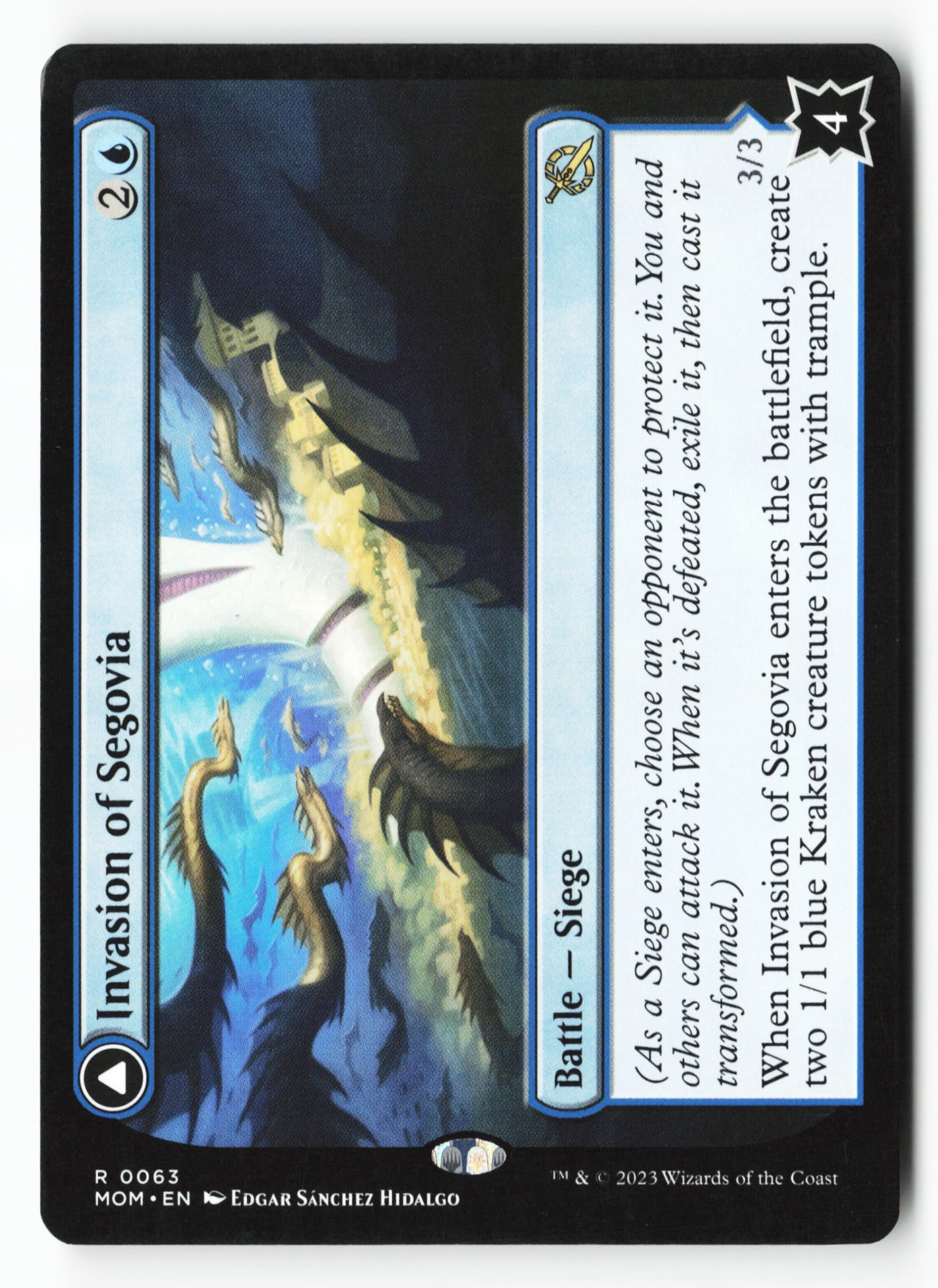 Invasion of Segovia // Caetus, Sea Tyrant of Segovia (MOM 063) — Voorkant