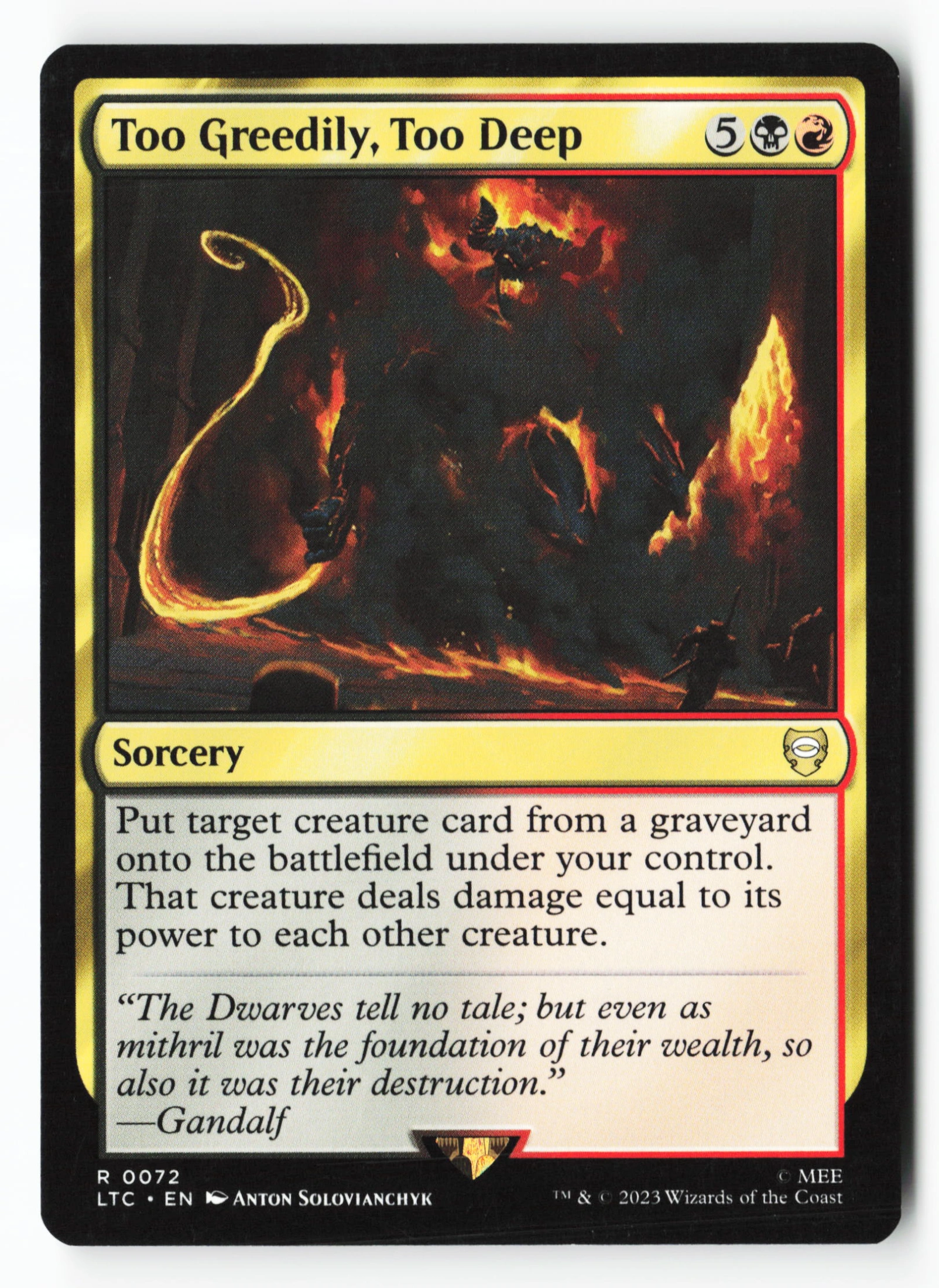 Too Greedily, Too Deep (LTC 072) — Voorkant