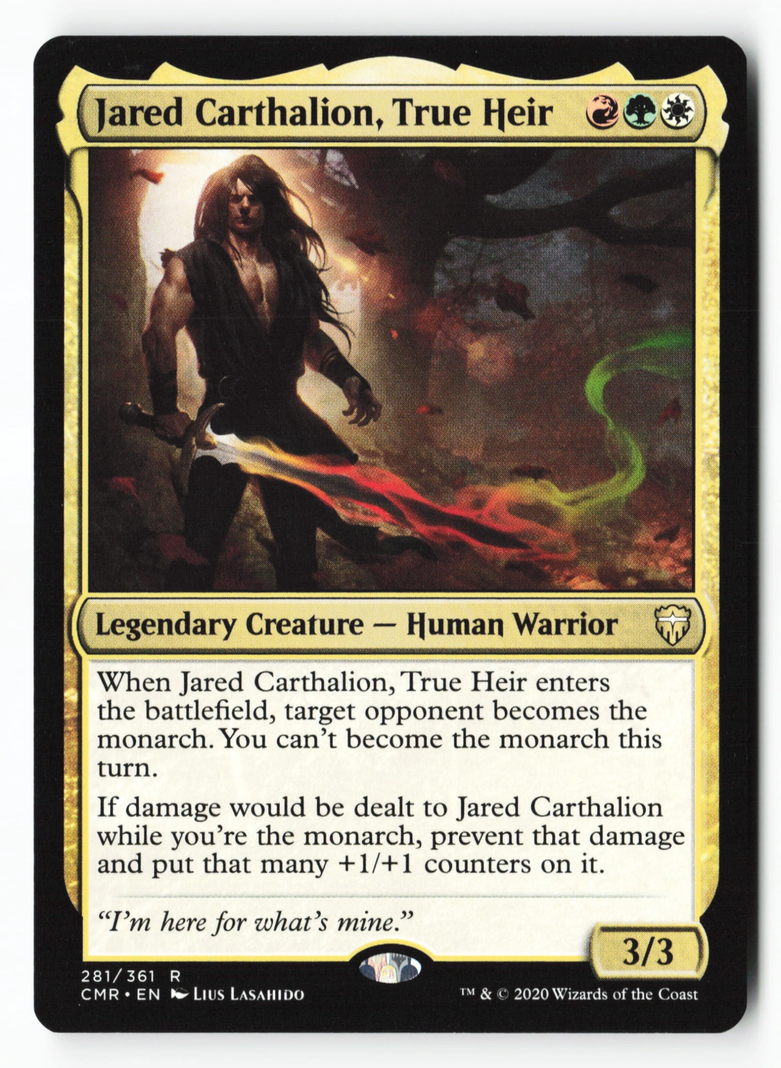 Jared Carthalion, True Heir (CMR 281) — Voorkant