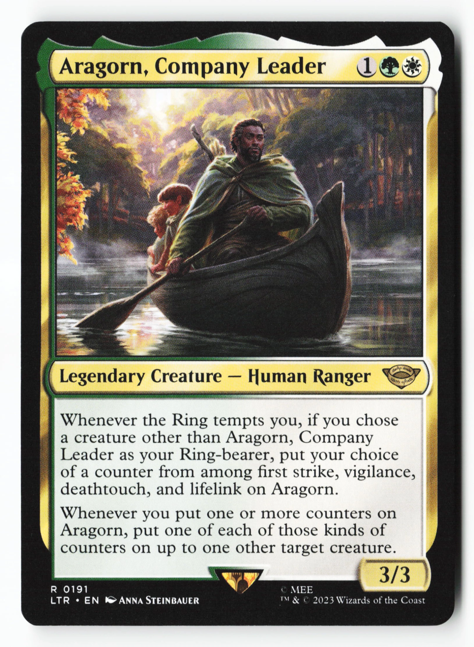Aragorn, Company Leader (LTR 191) — Voorkant
