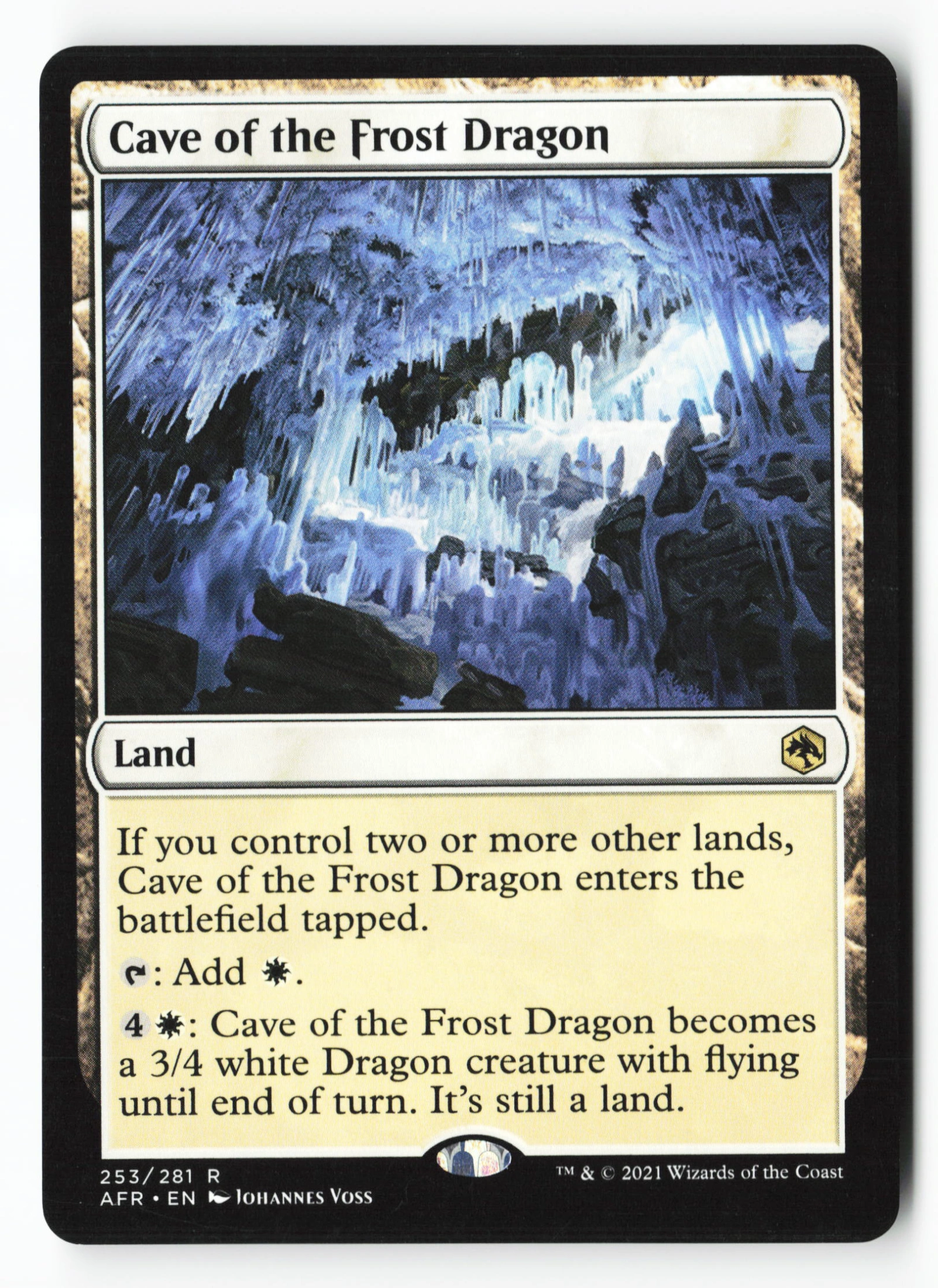 Cave of the Frost Dragon (AFR 253) — Voorkant