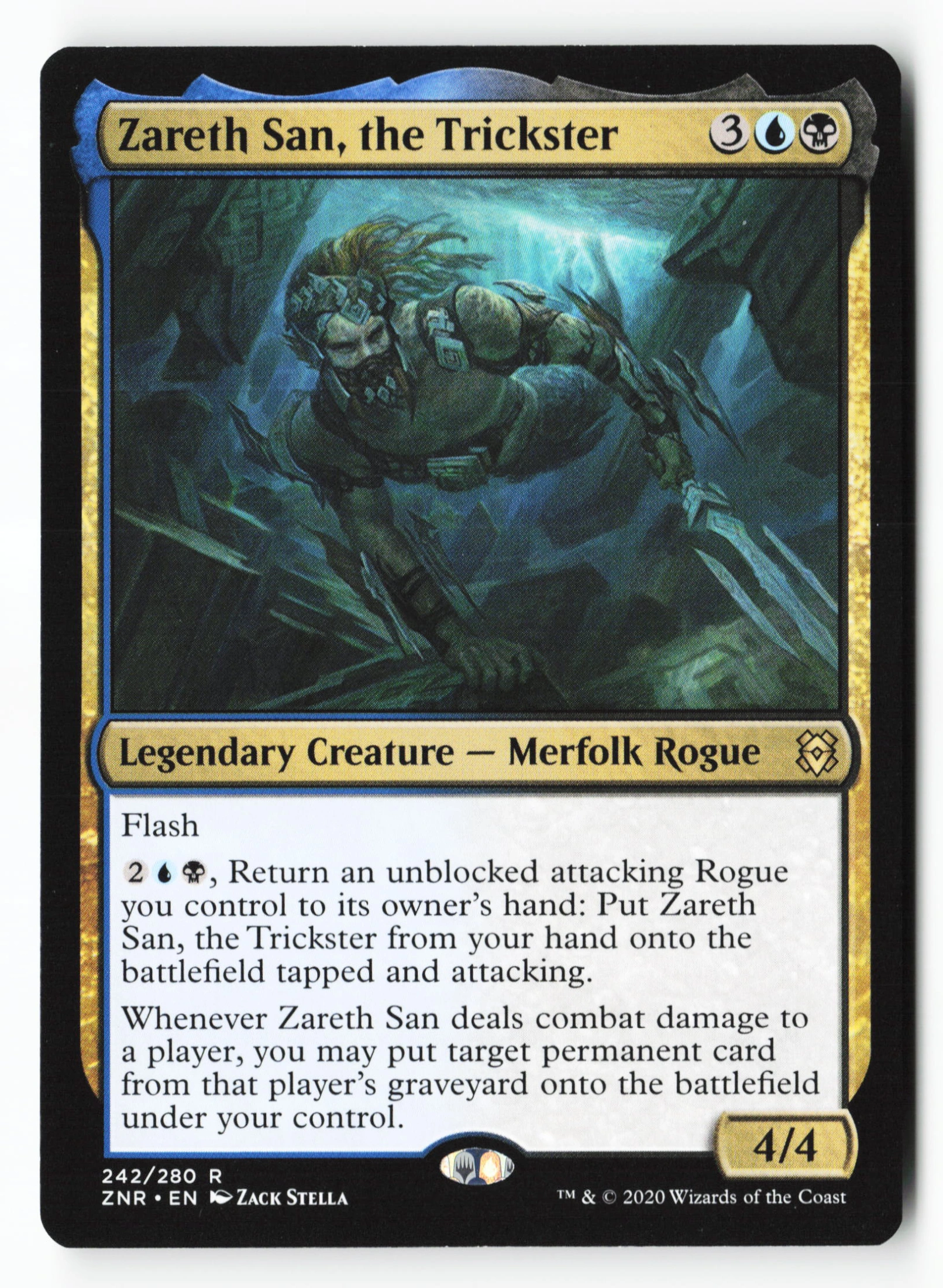 Zareth San, the Trickster (ZNR 242) — Voorkant