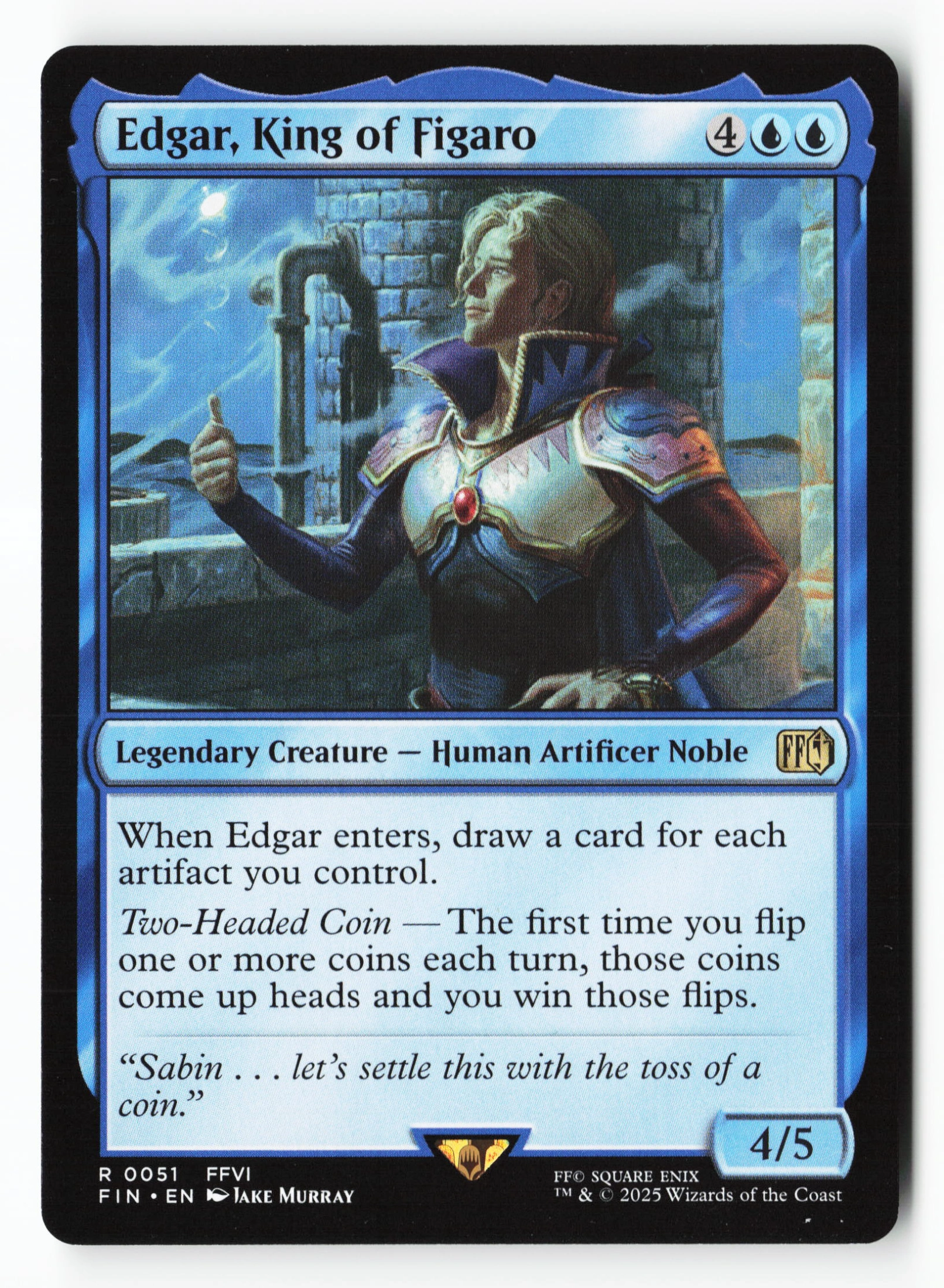 Edgar, King of Figaro (FIN 051) — Voorkant