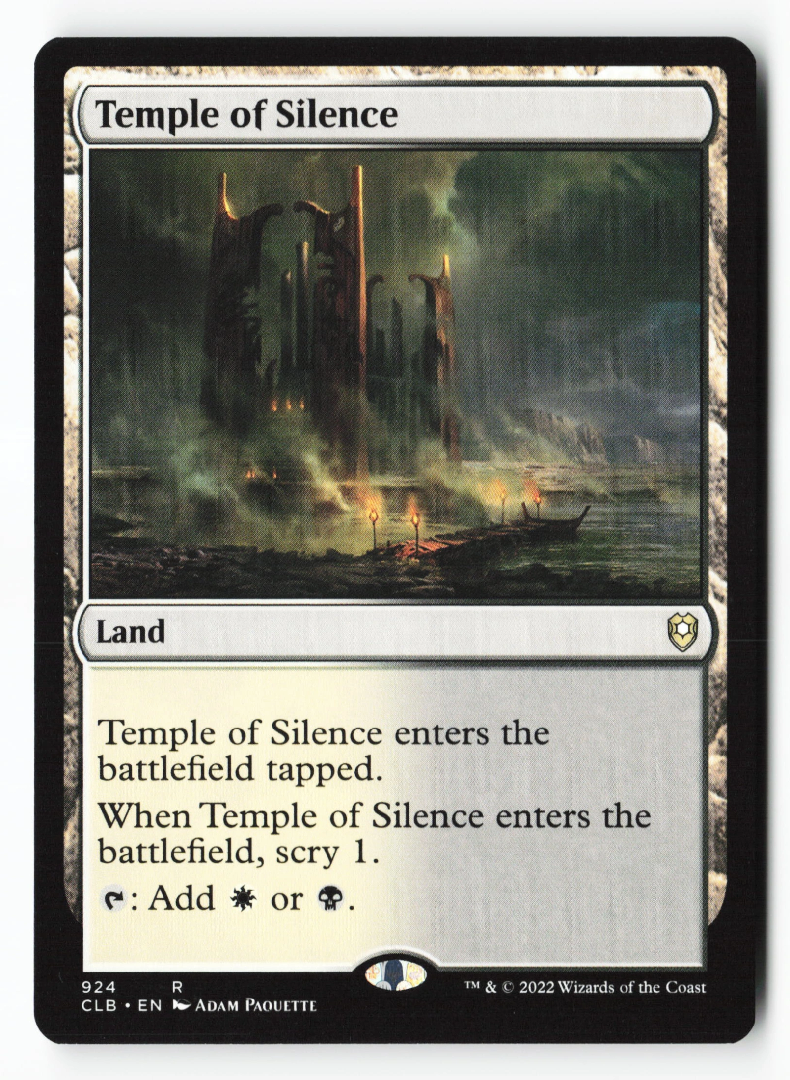 Temple of Silence (CLB 924) — Voorkant