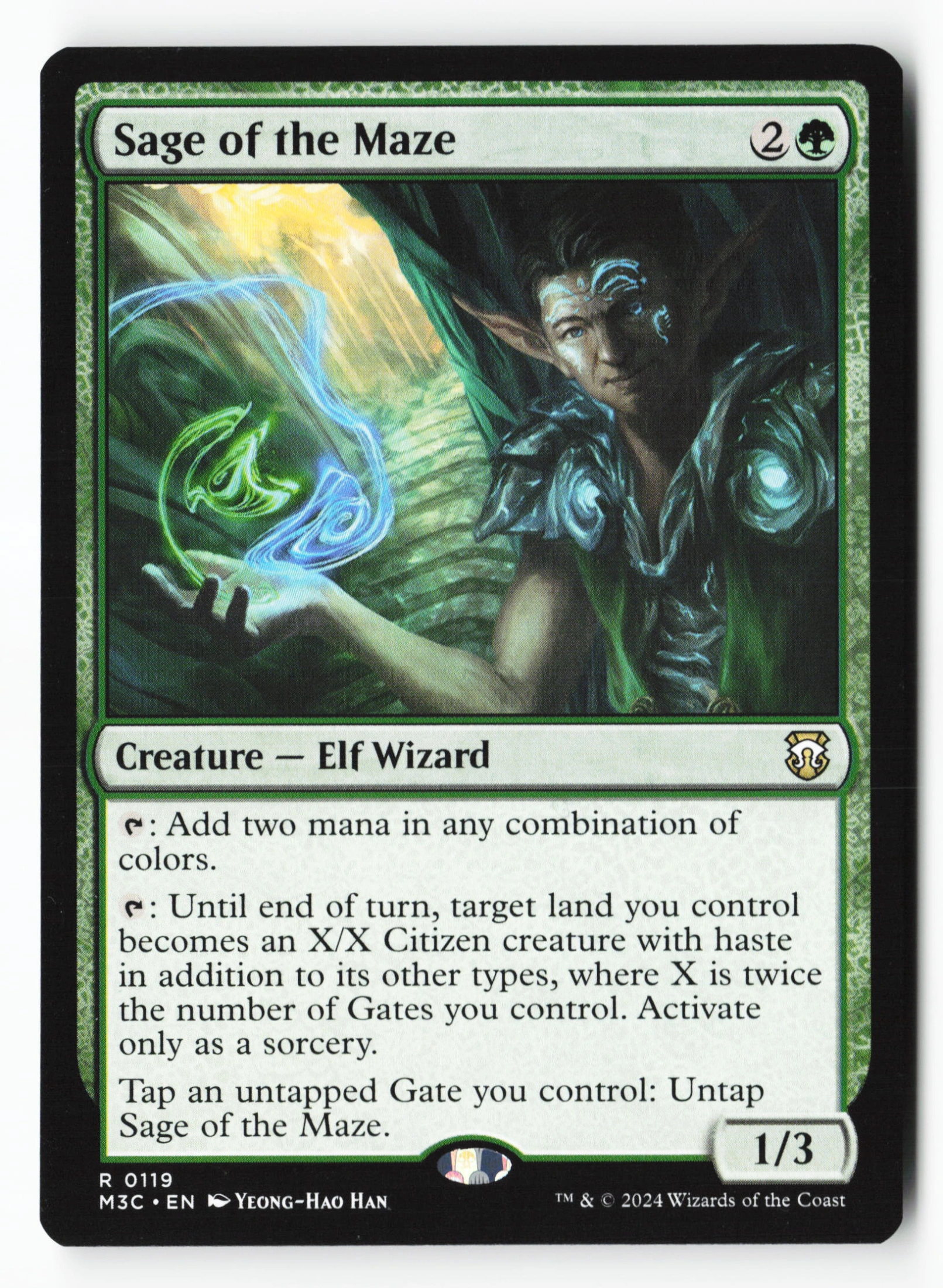 Sage of the Maze (M3C 119) — Voorkant