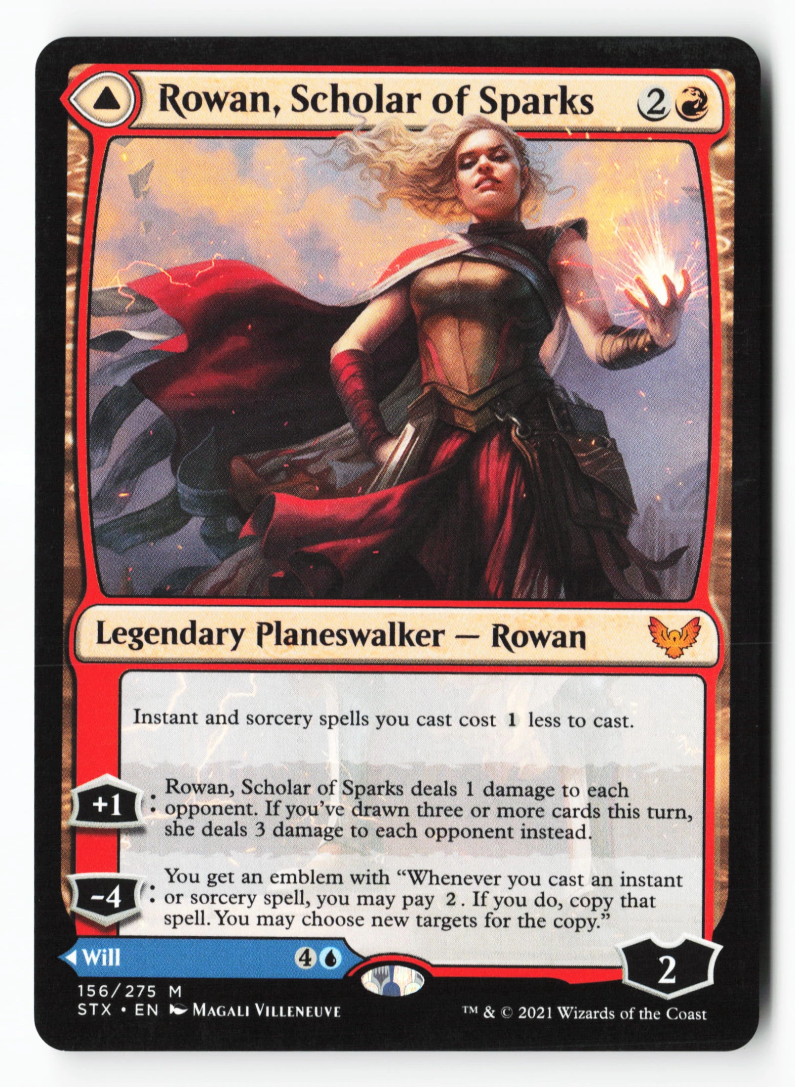 Rowan, Scholar of Sparks // Will, Scholar of Frost (STX 156) — Voorkant