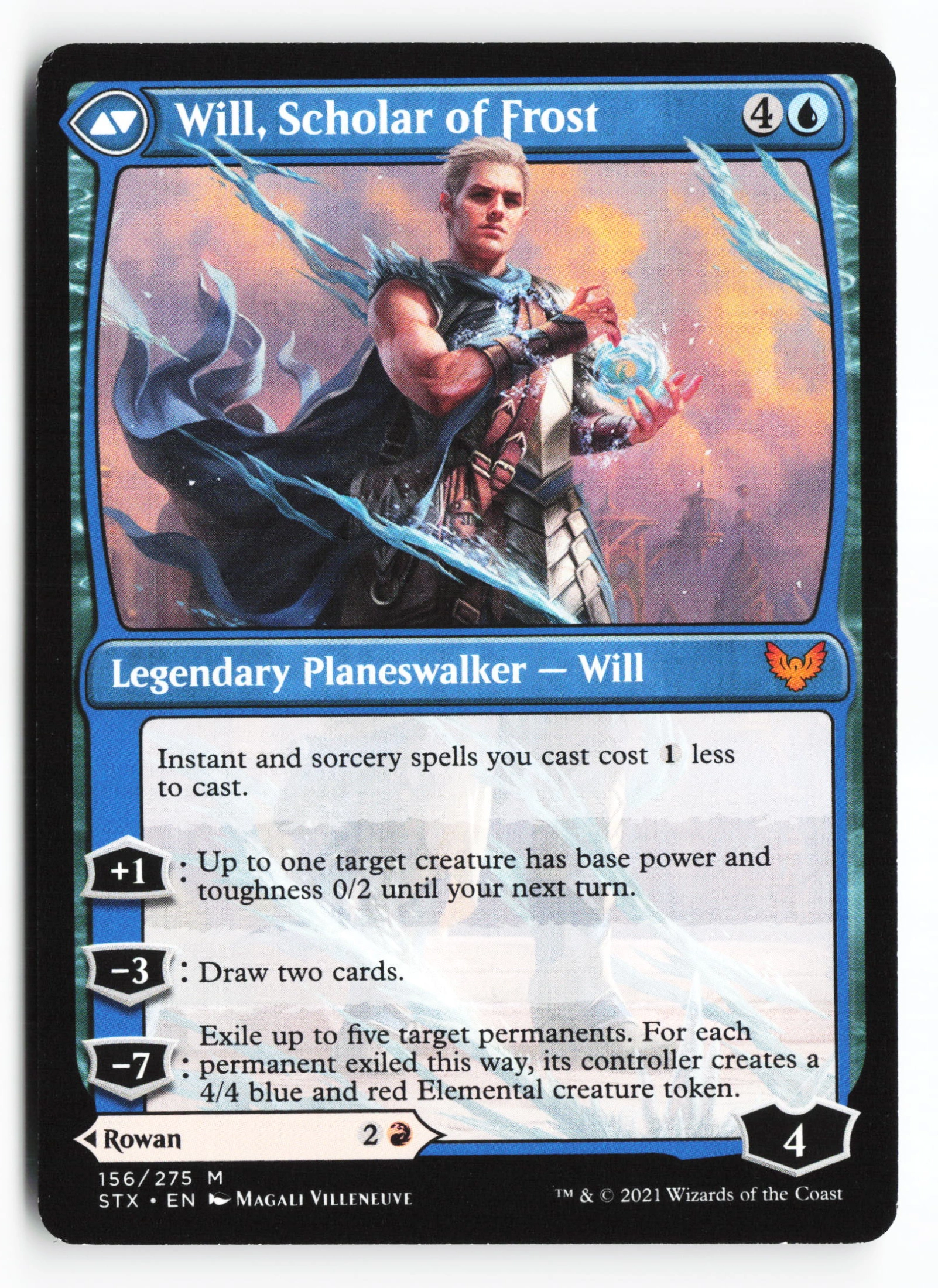 Rowan, Scholar of Sparks // Will, Scholar of Frost (STX 156) — Achterkant
