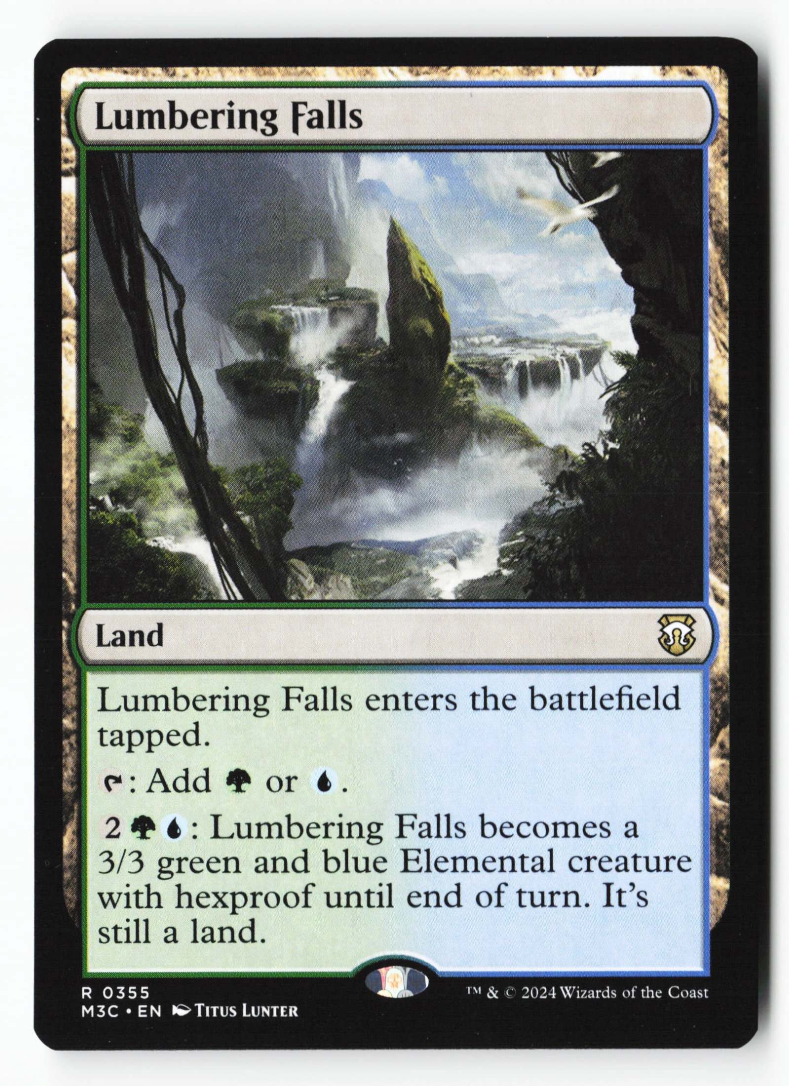 Lumbering Falls (M3C 355) — Voorkant