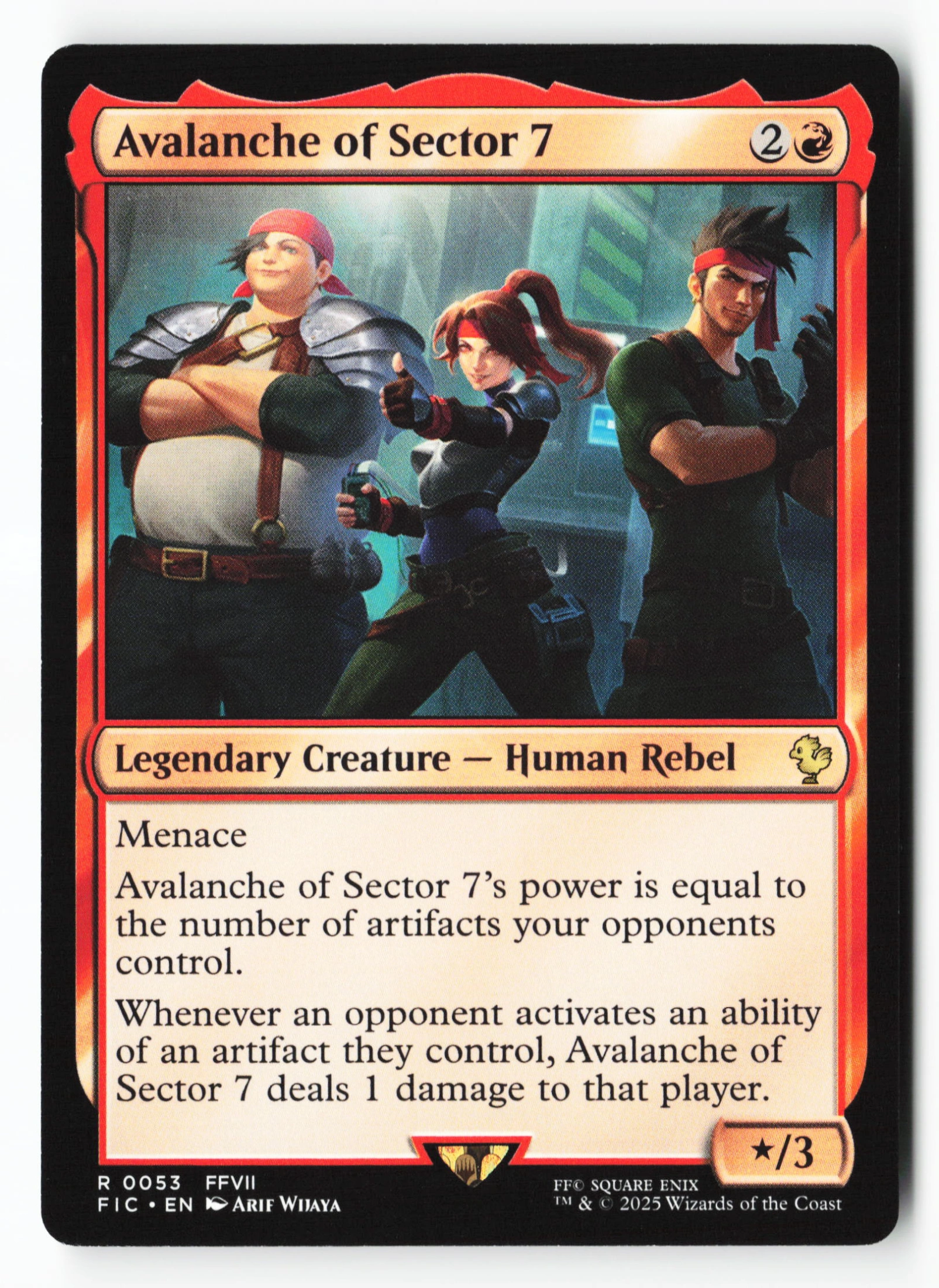 Avalanche of Sector 7 (FIC 053) — Voorkant