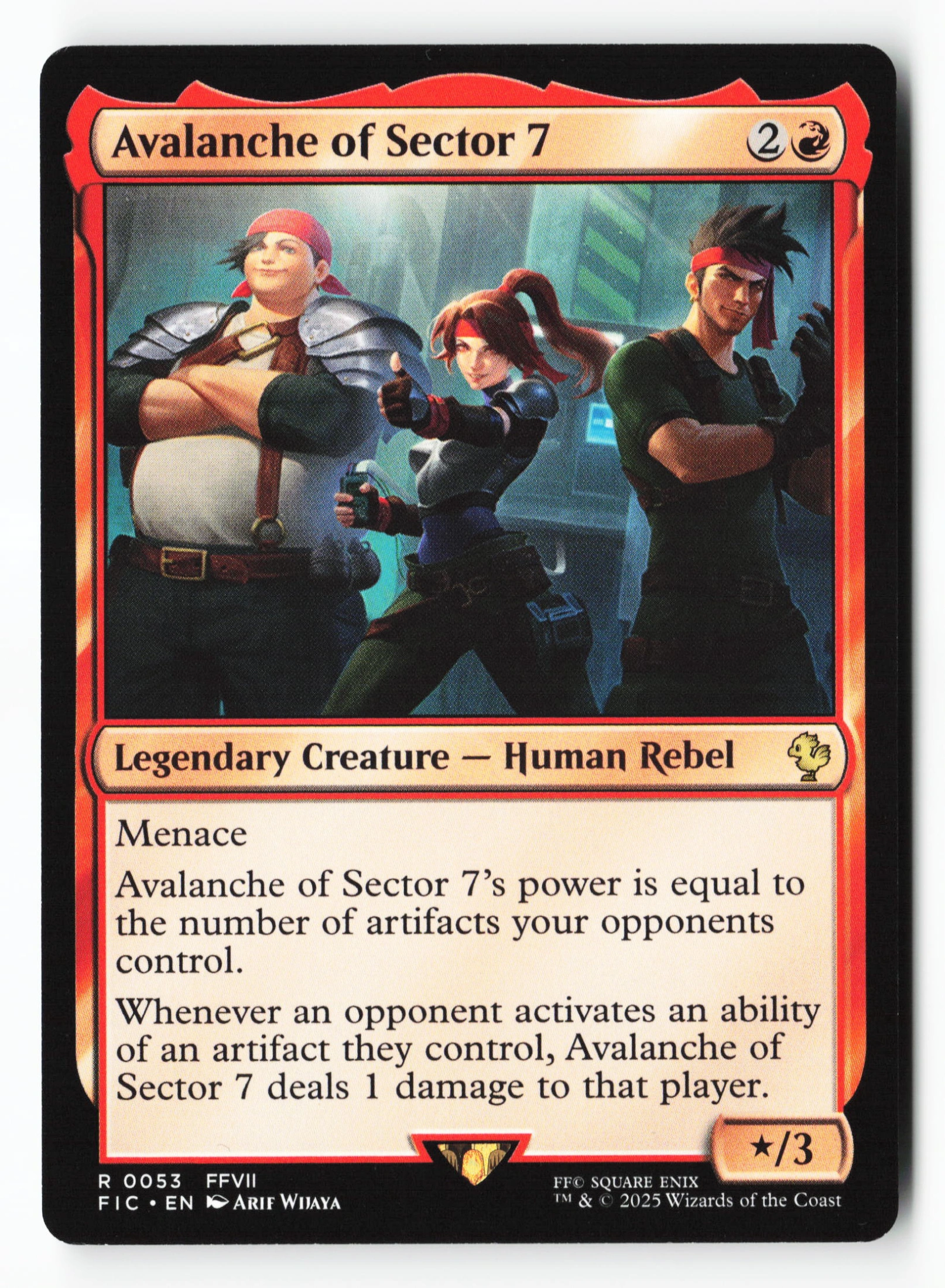 Avalanche of Sector 7 (FIC 053) — Voorkant
