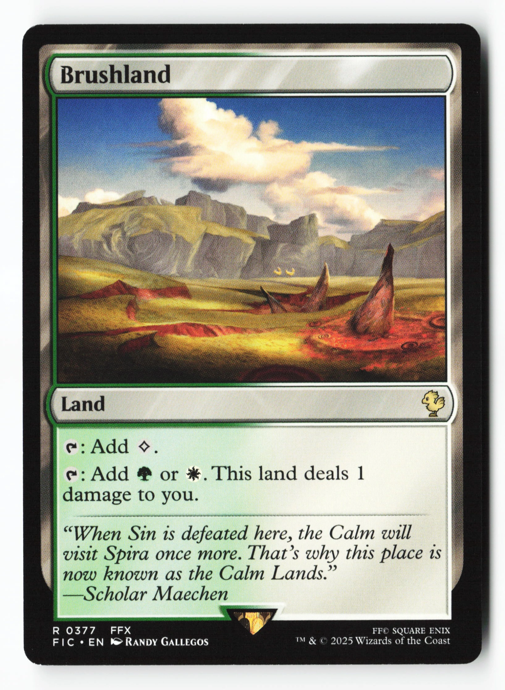 Brushland (FIC 377) — Voorkant