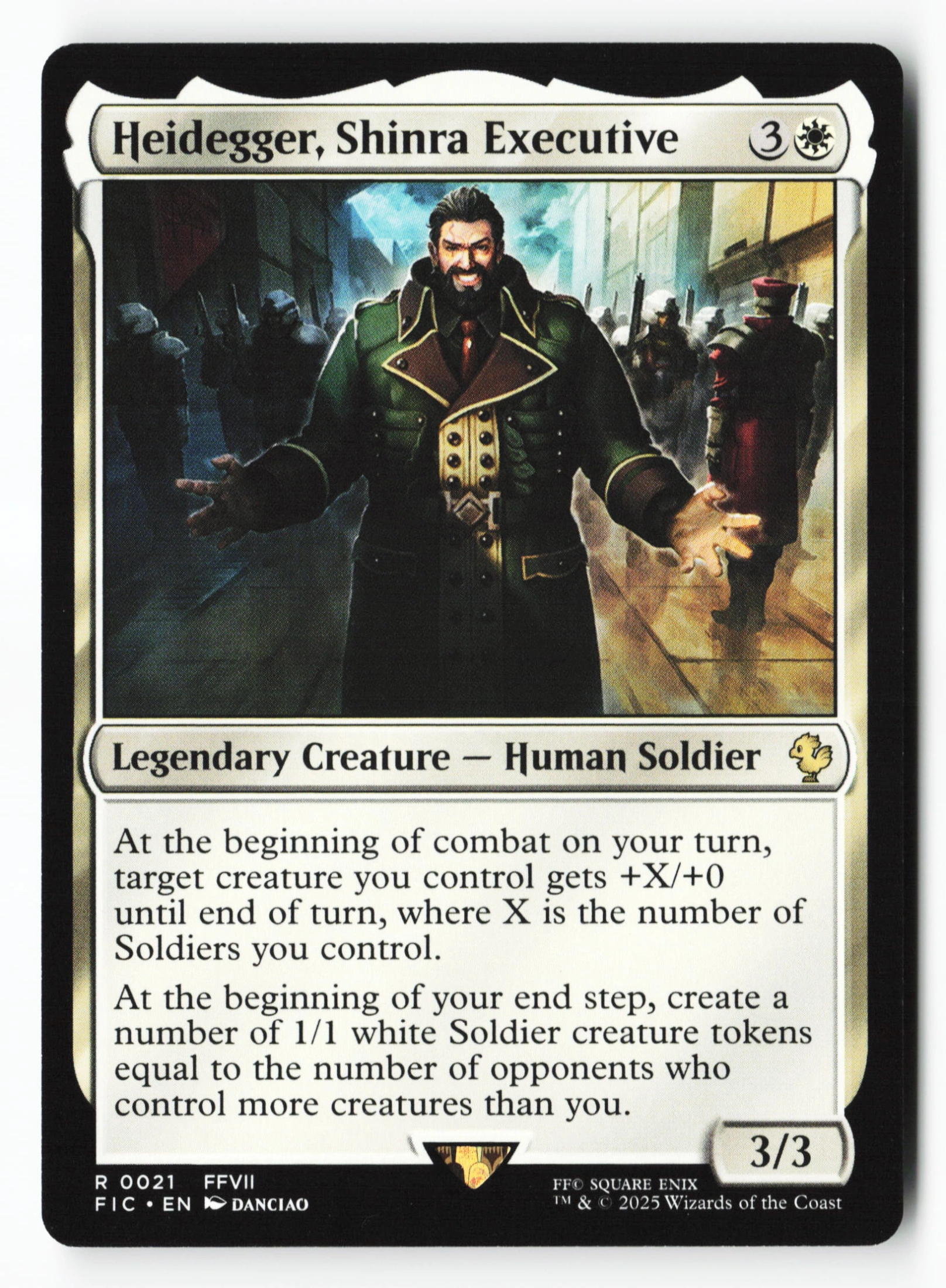 Heidegger, Shinra Executive (FIC 021) — Voorkant