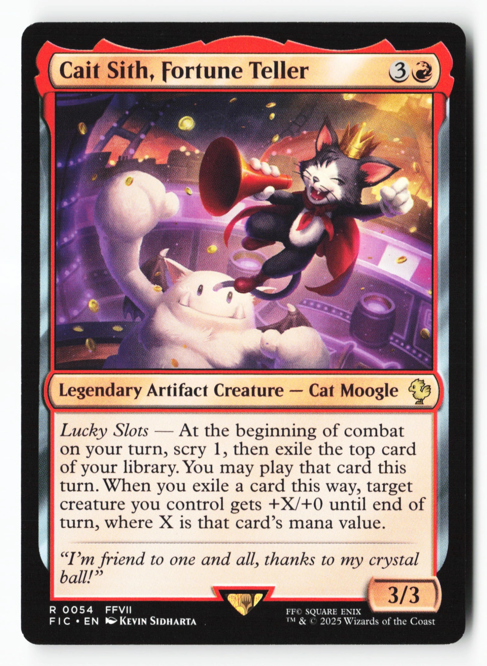 Cait Sith, Fortune Teller (FIC 054) — Voorkant