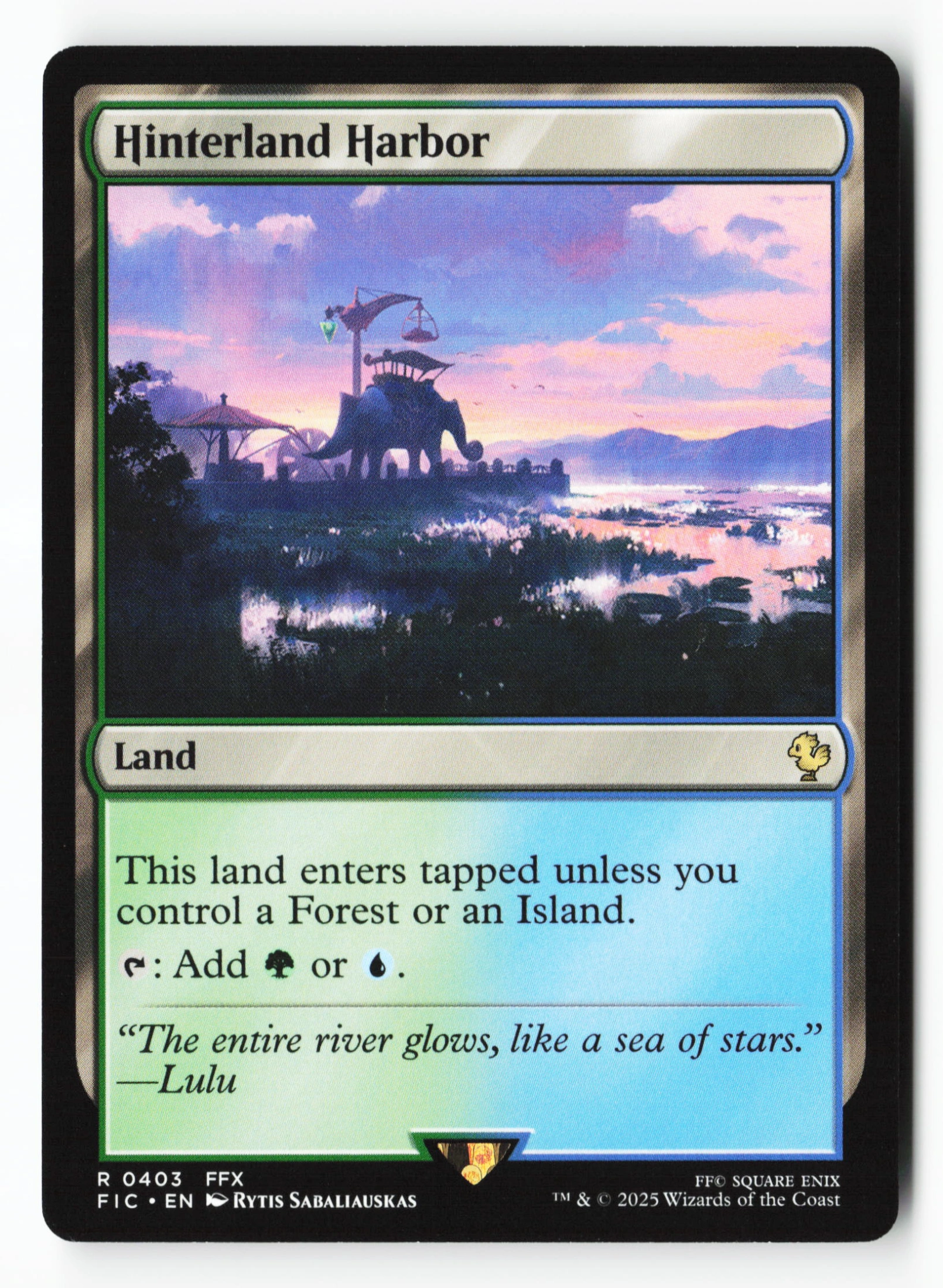 Hinterland Harbor (FIC 403) — Voorkant