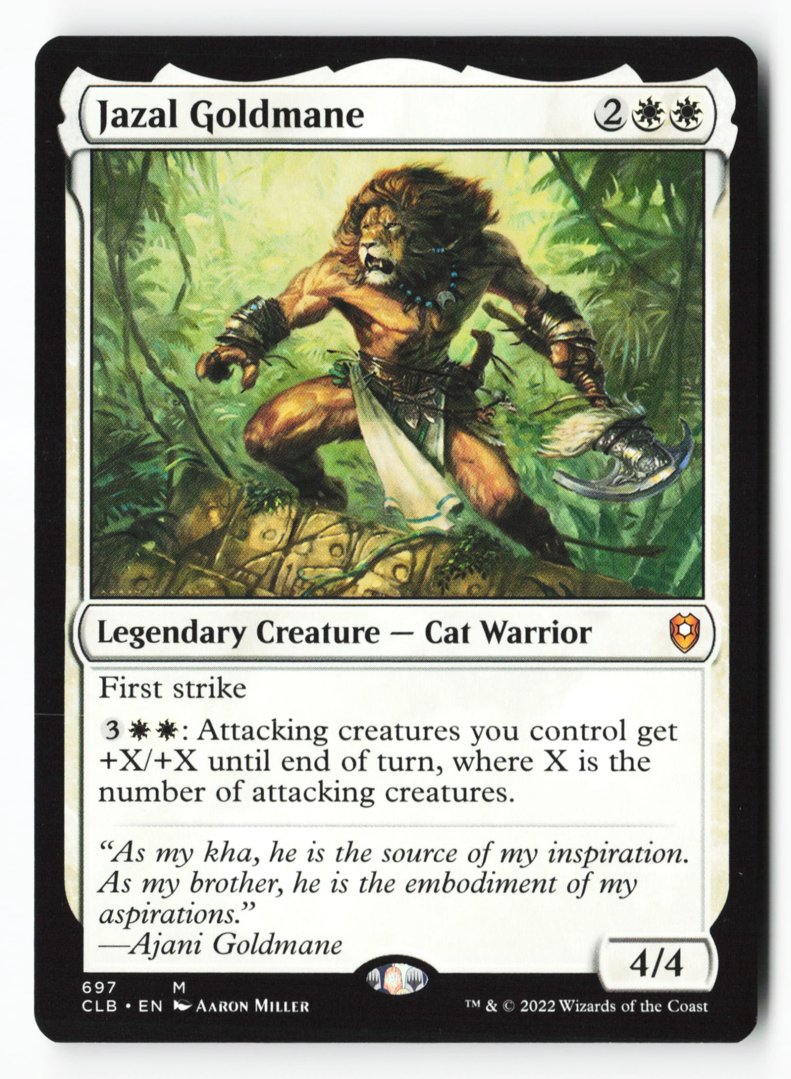 Jazal Goldmane (CLB 697) — Voorkant