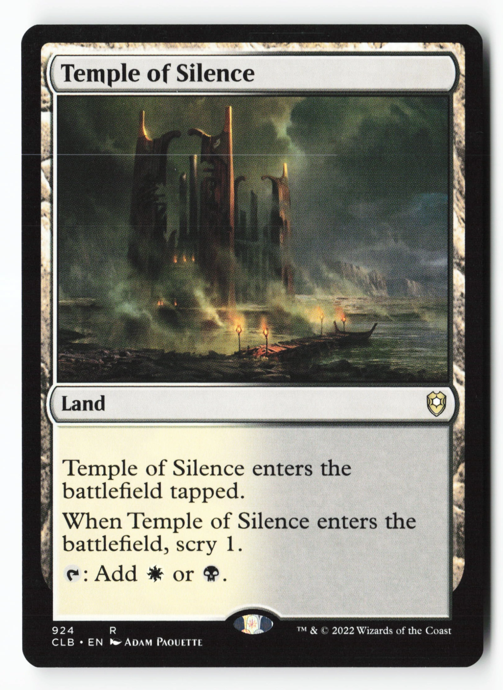 Temple of Silence (CLB 924) — Voorkant