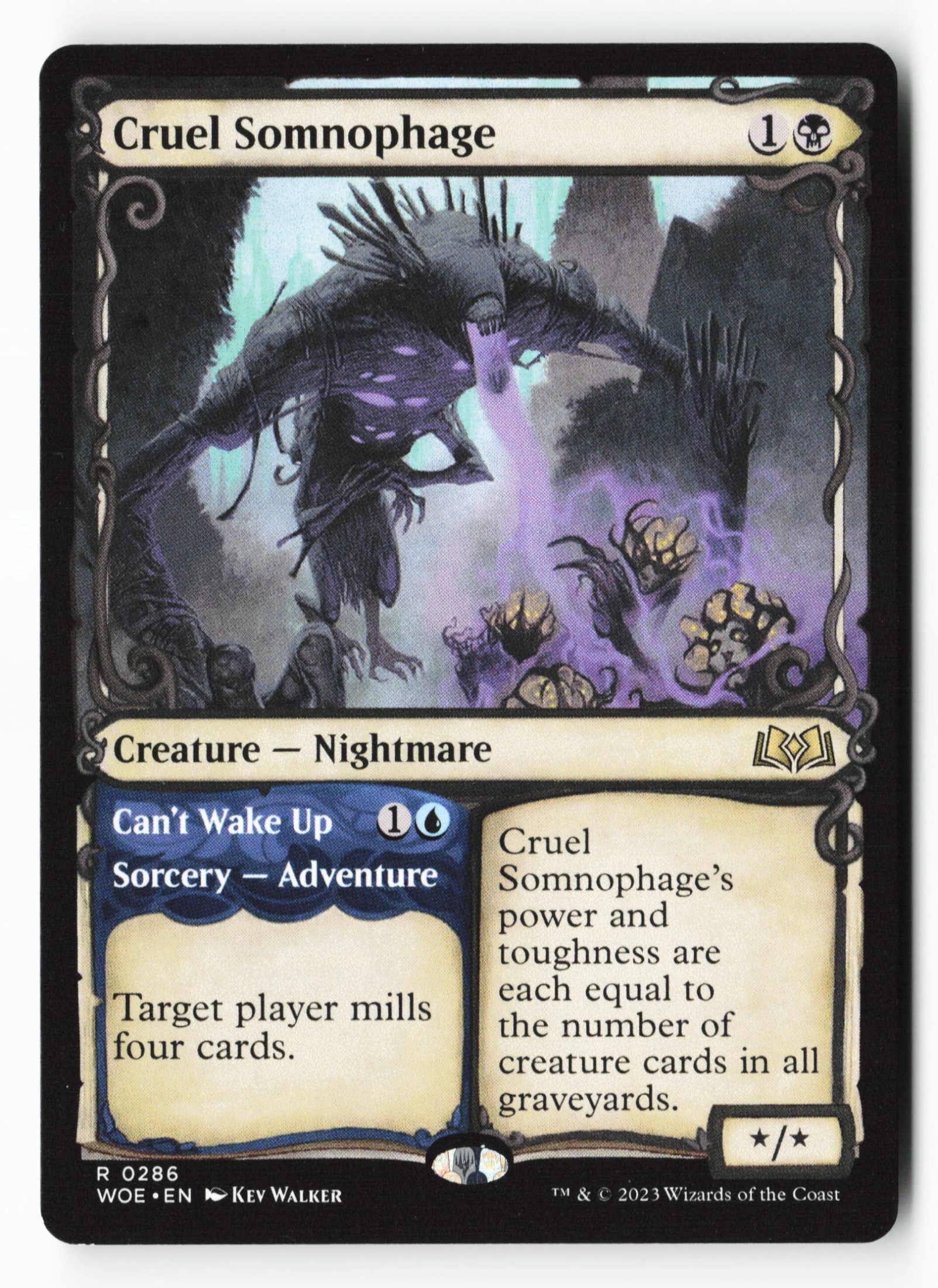 Cruel Somnophage // Can't Wake Up (WOE 286) — Voorkant