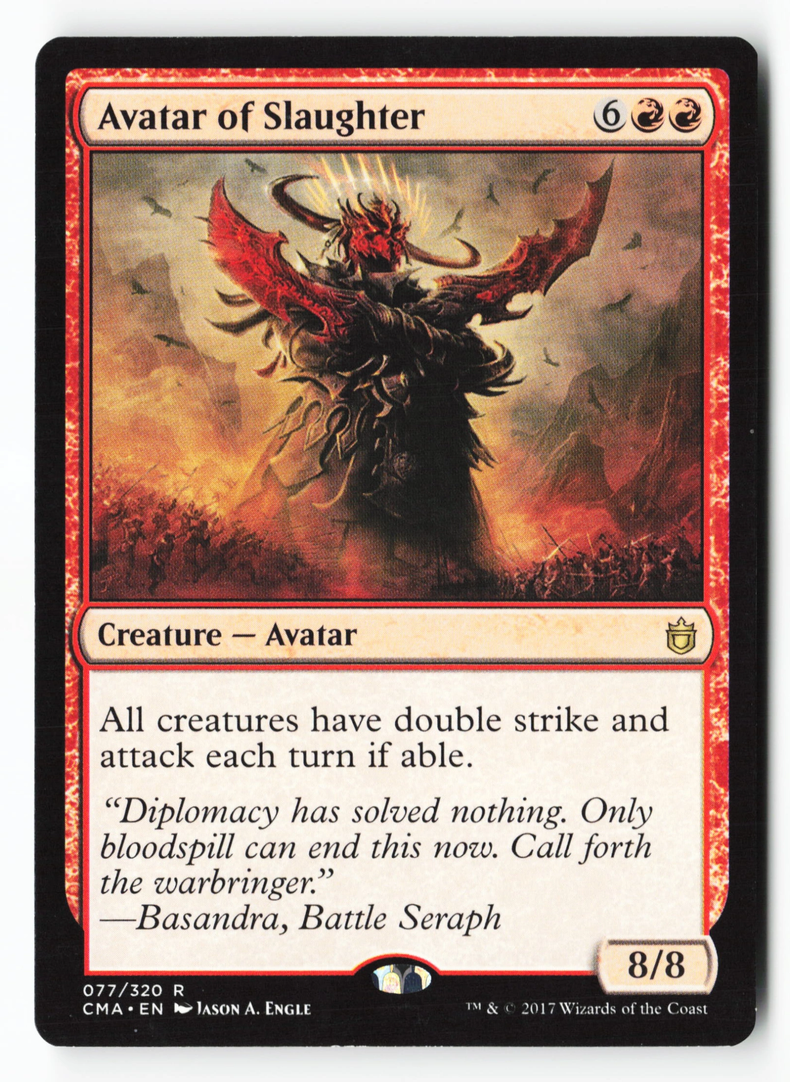 Avatar of Slaughter (CMA 077) — Voorkant