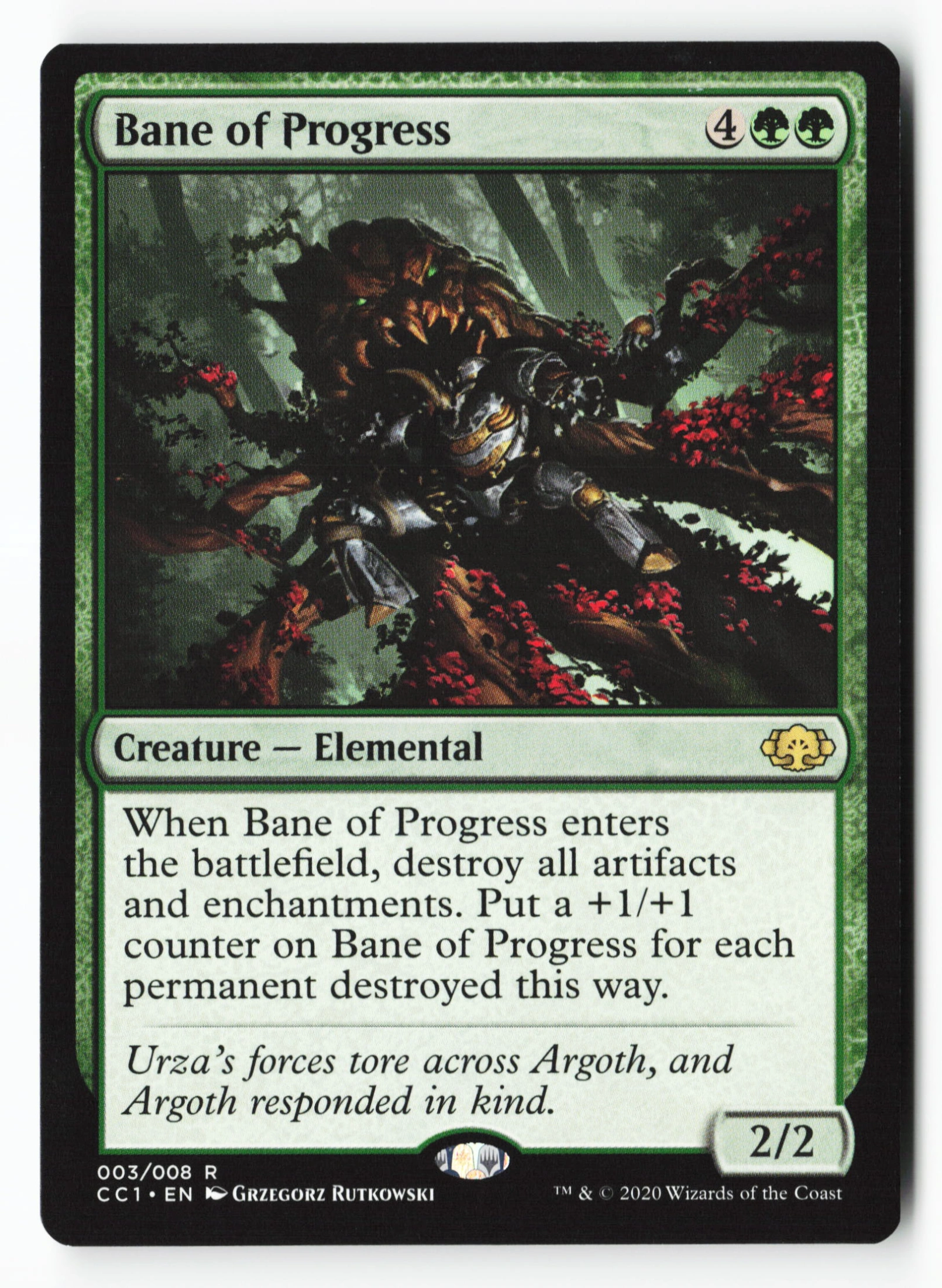Bane of Progress (CC1 003) — Voorkant