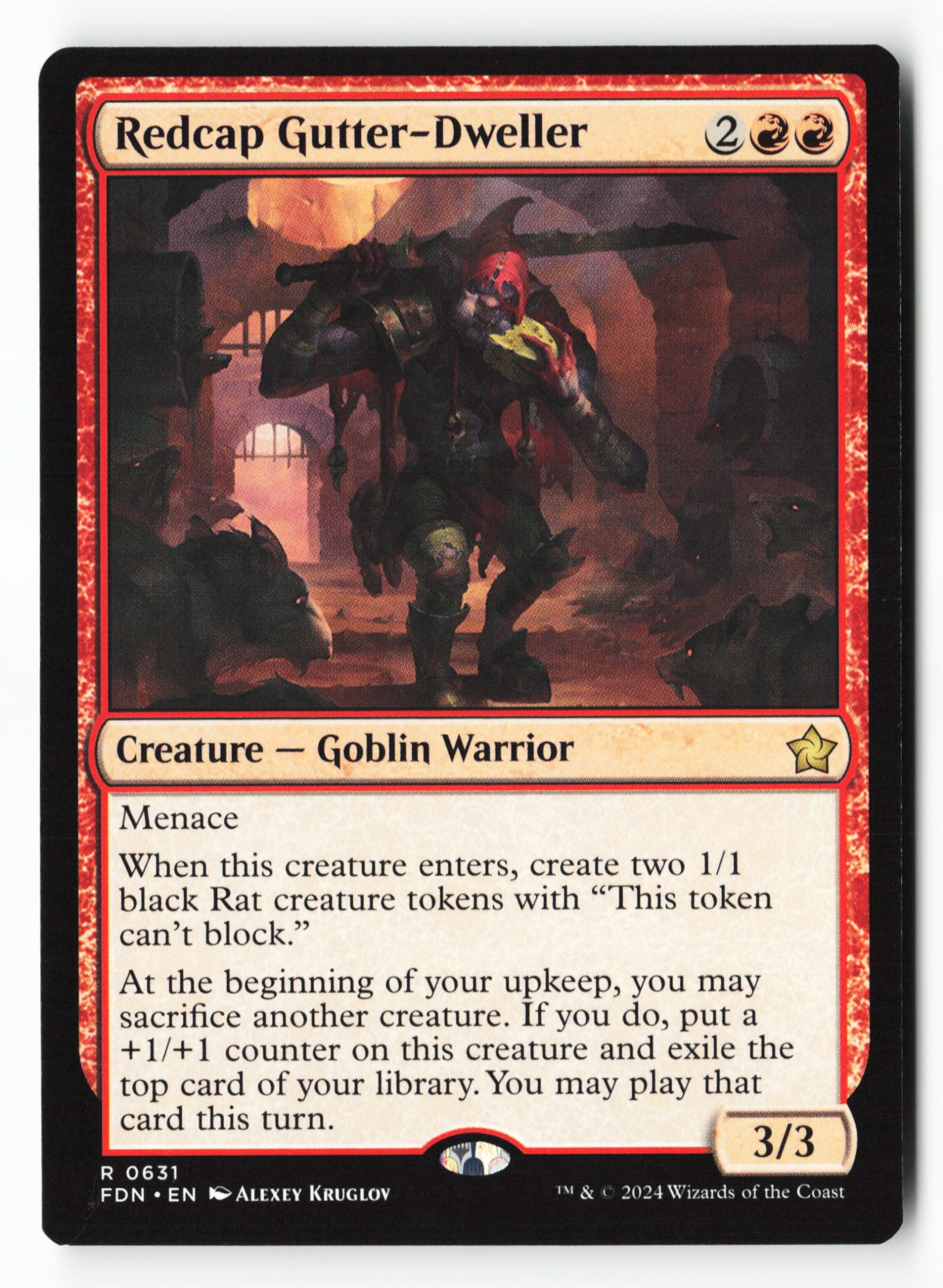 Redcap Gutter-Dweller (FDN 631) — Voorkant