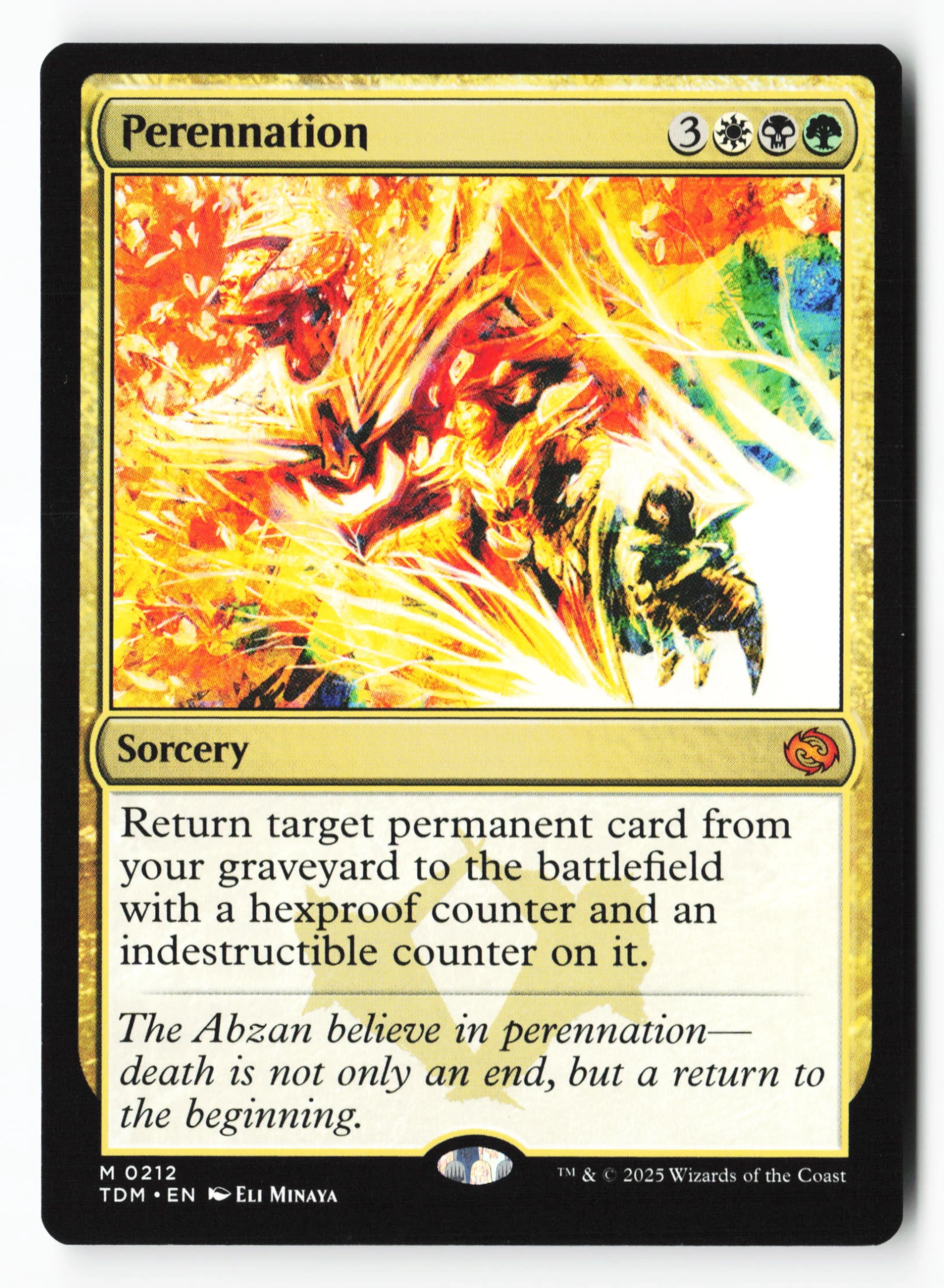 Perennation (TDM 212) — Voorkant