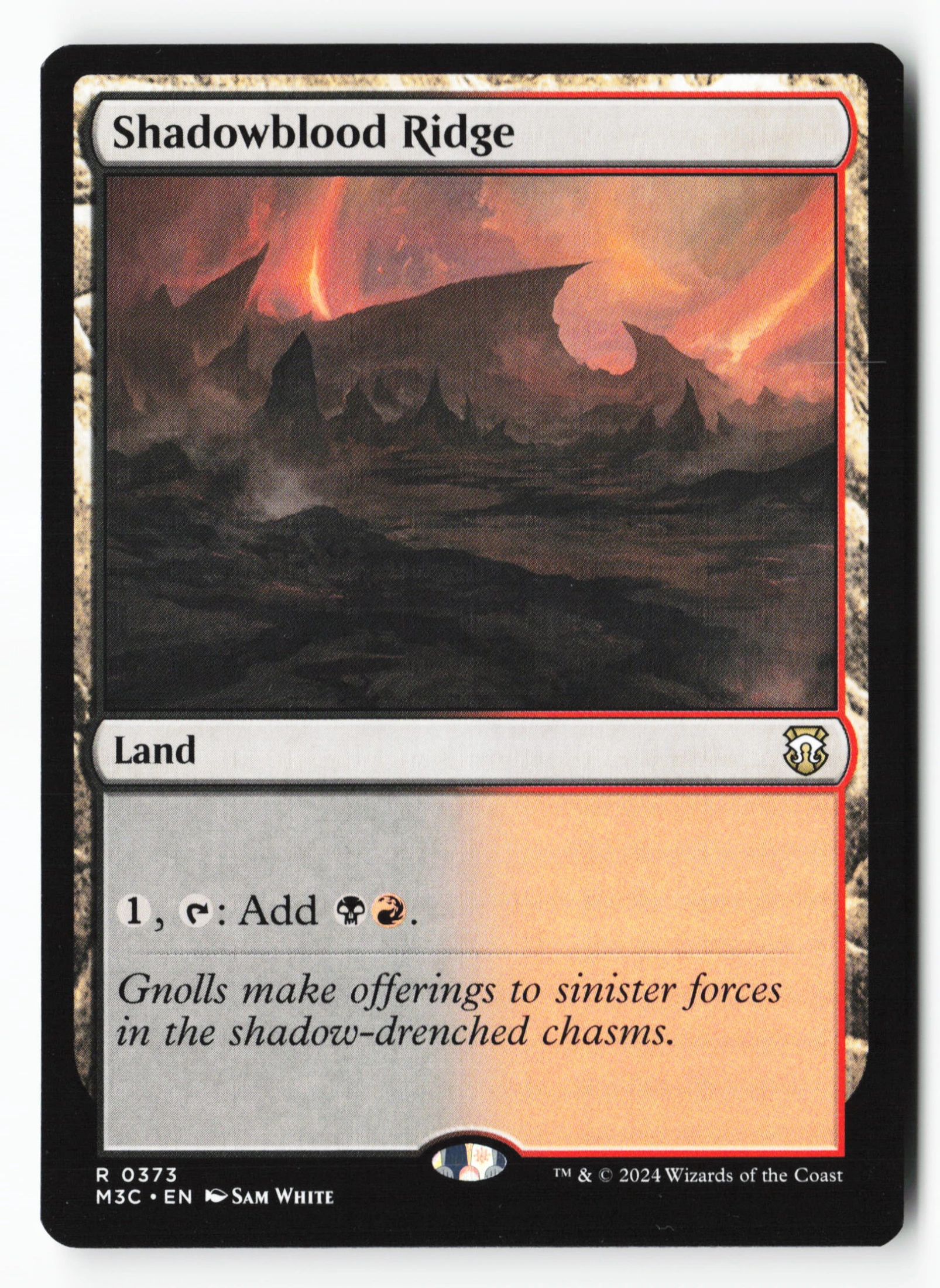 Shadowblood Ridge (M3C 373) — Voorkant