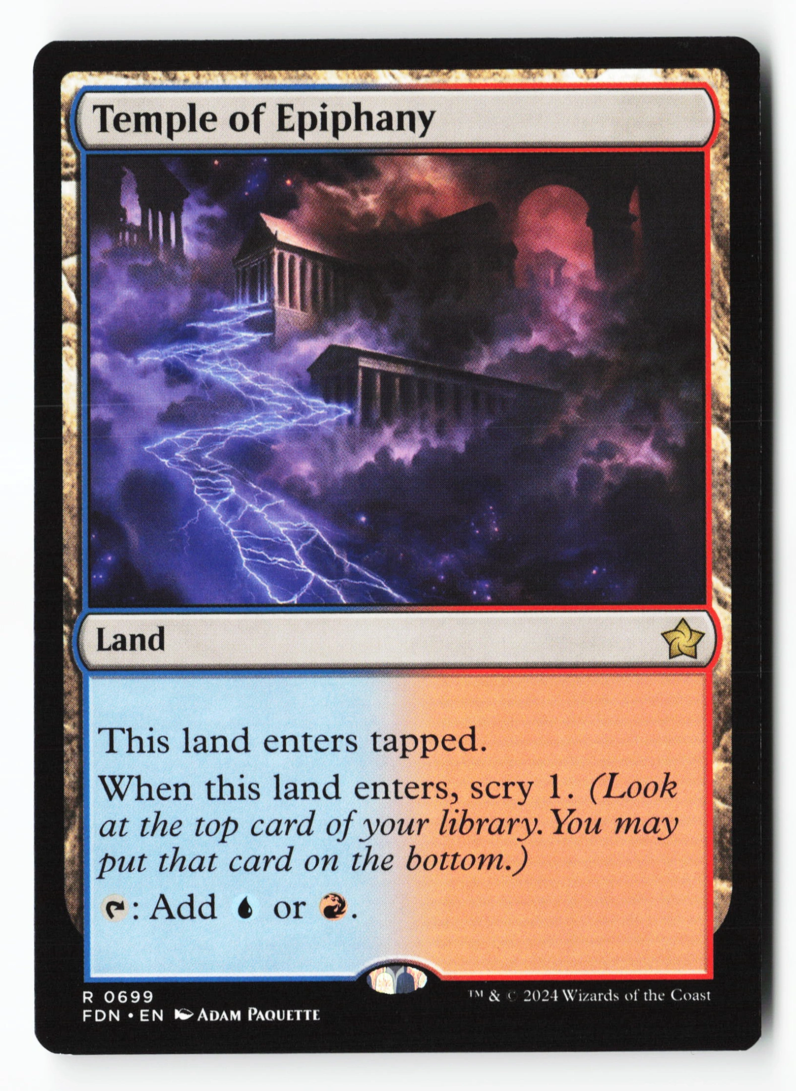 Temple of Epiphany (FDN 699) — Voorkant