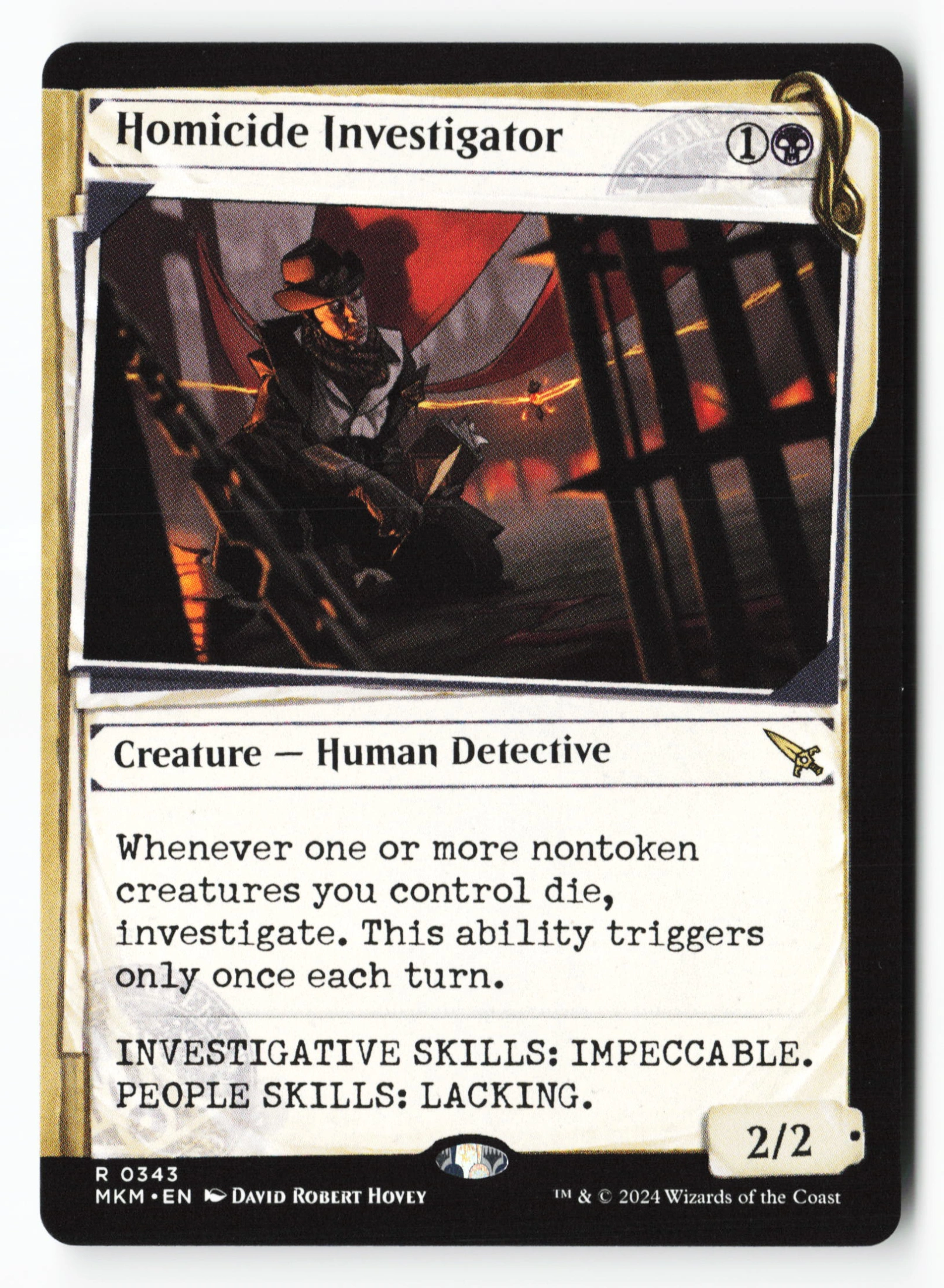 Homicide Investigator (MKM 343) — Voorkant