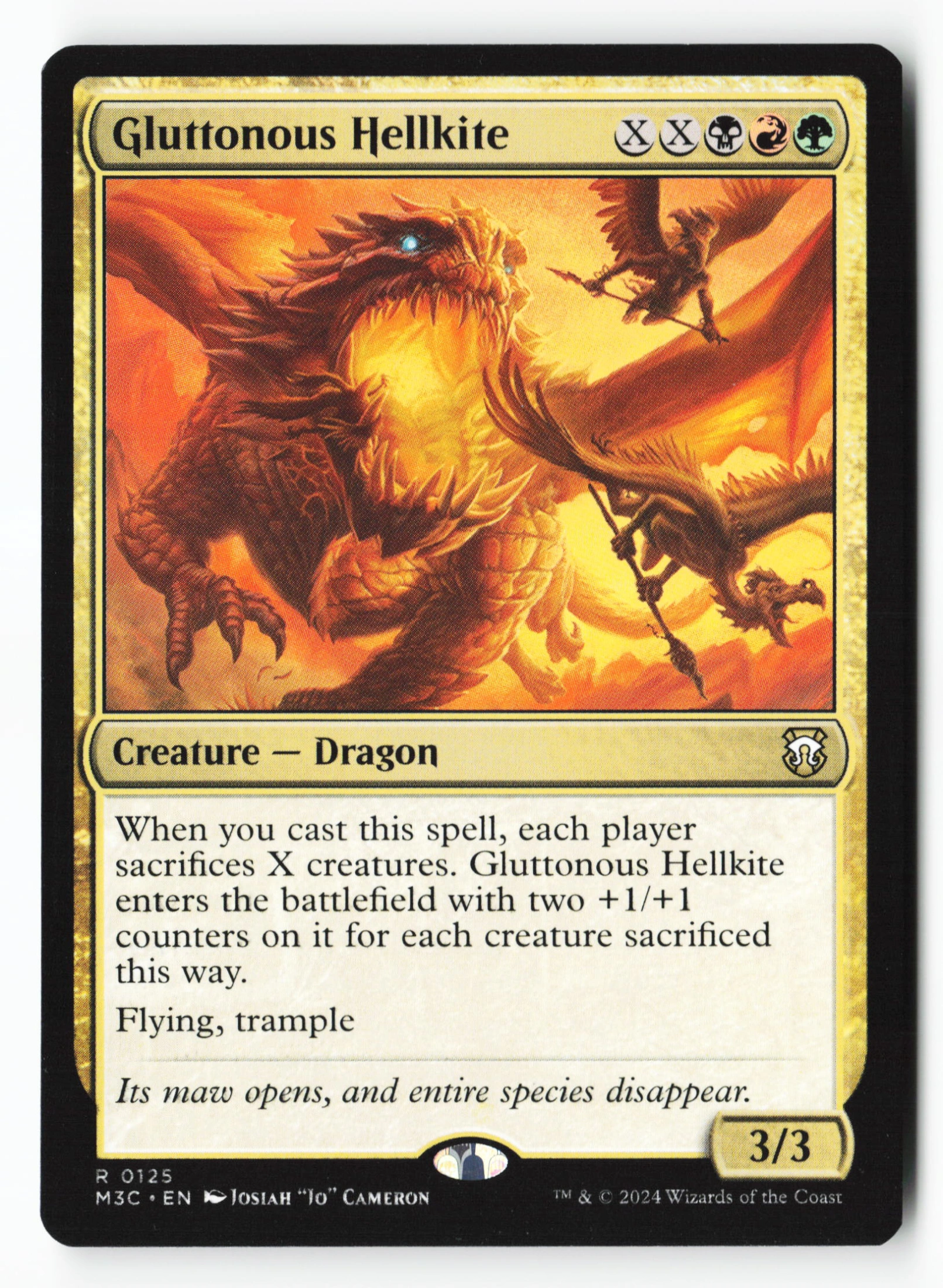 Gluttonous Hellkite (M3C 125) — Voorkant