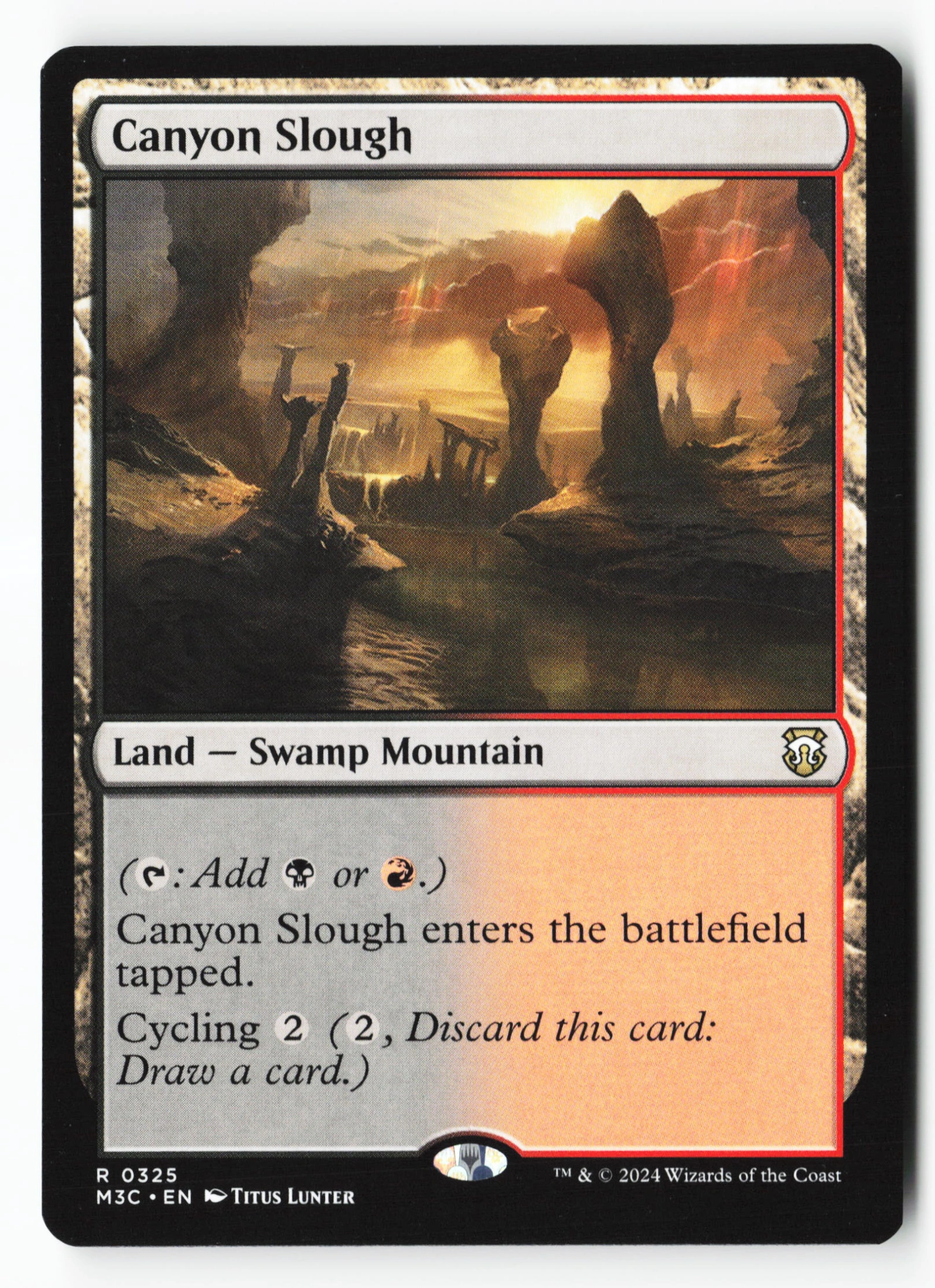 Canyon Slough (M3C 325) — Voorkant