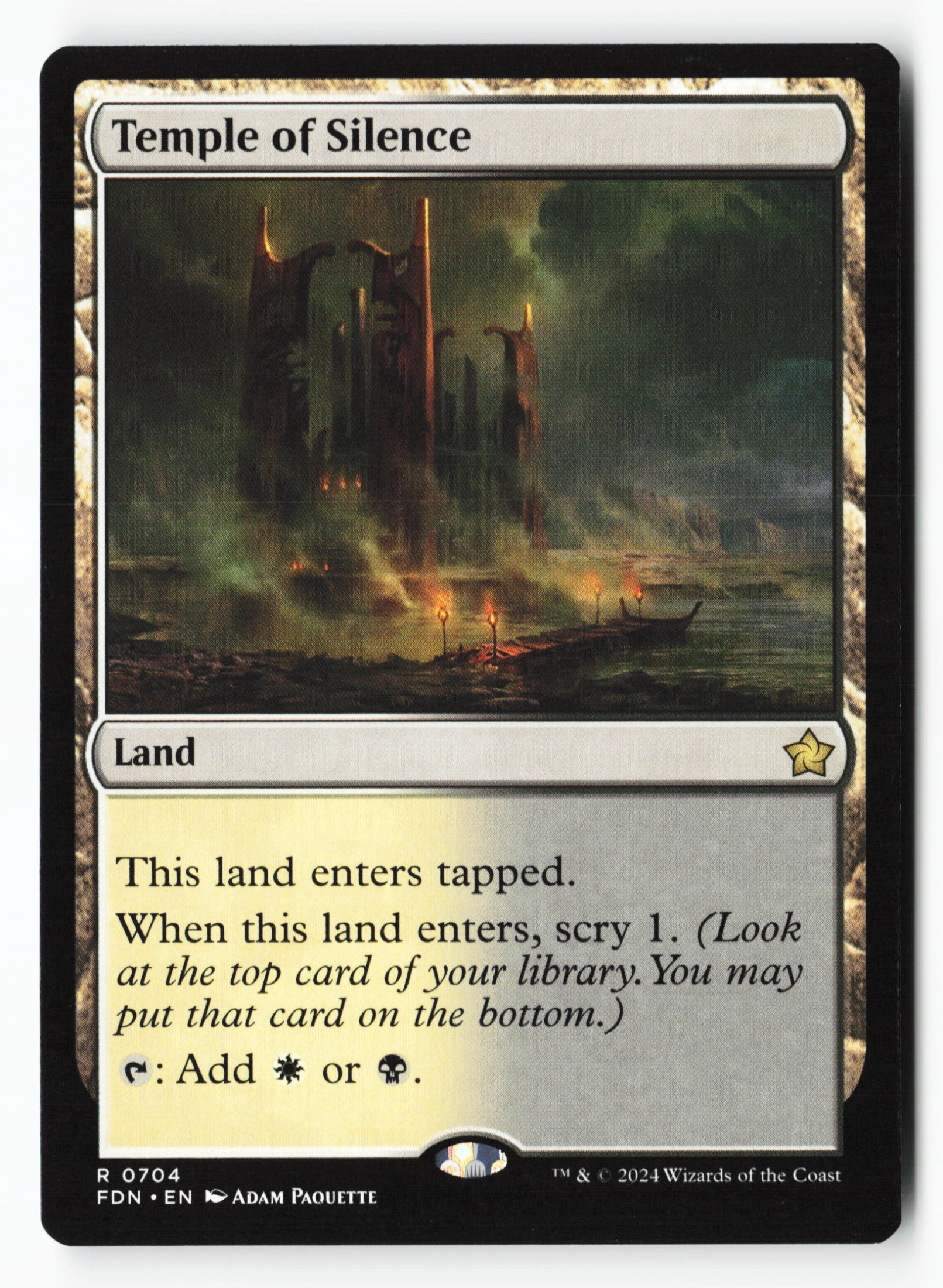 Temple of Silence (FDN 704) — Voorkant