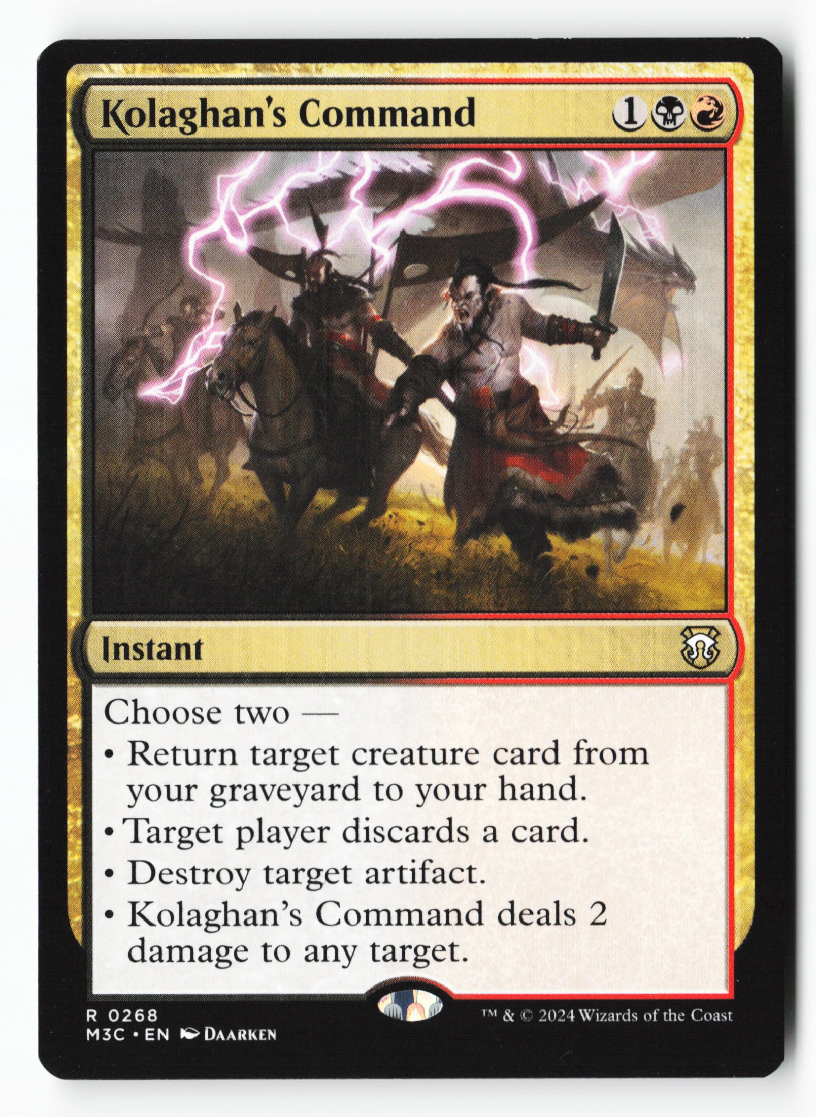 Kolaghan's Command (M3C 268) — Voorkant