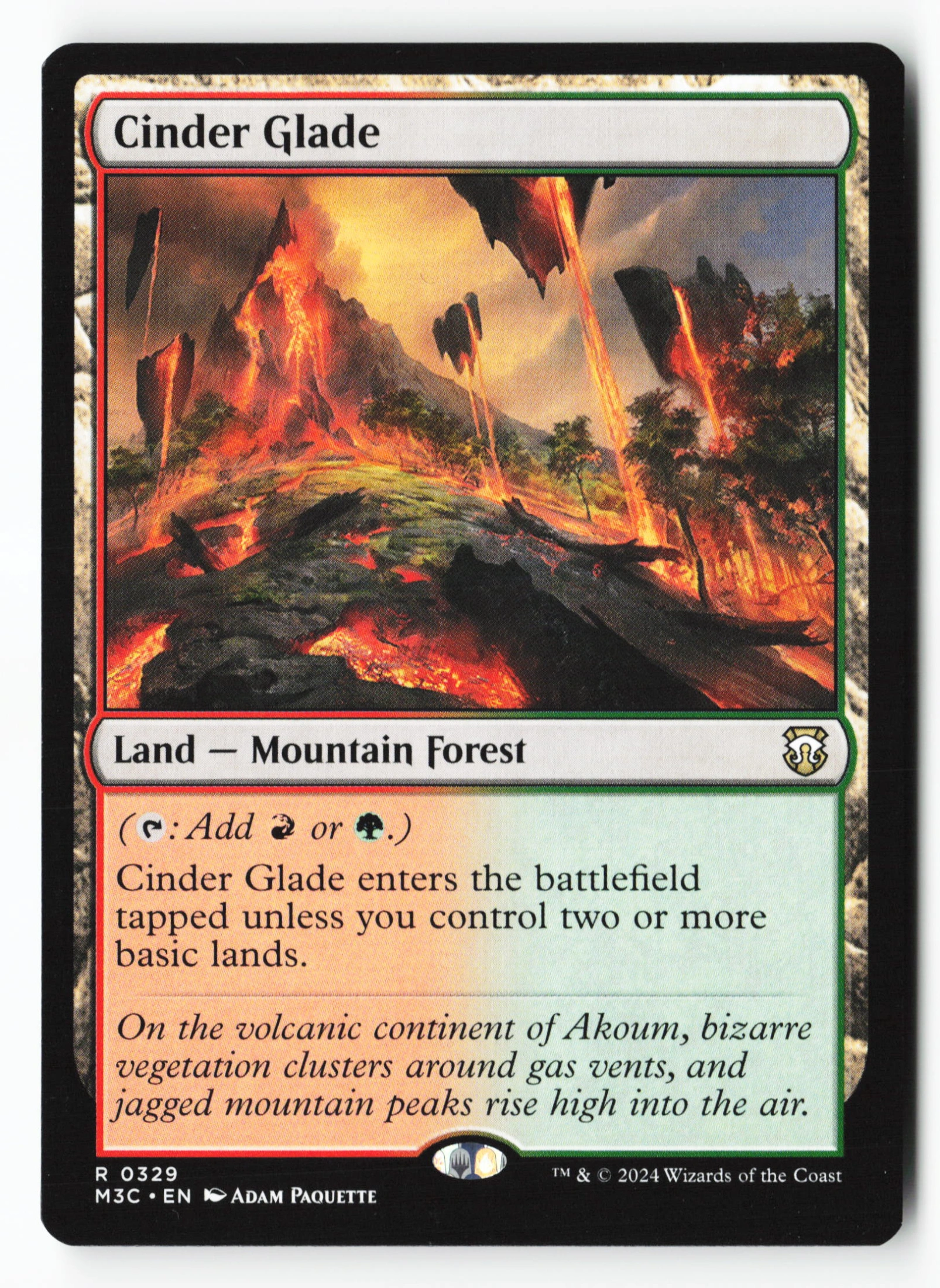 Cinder Glade (M3C 329) — Voorkant