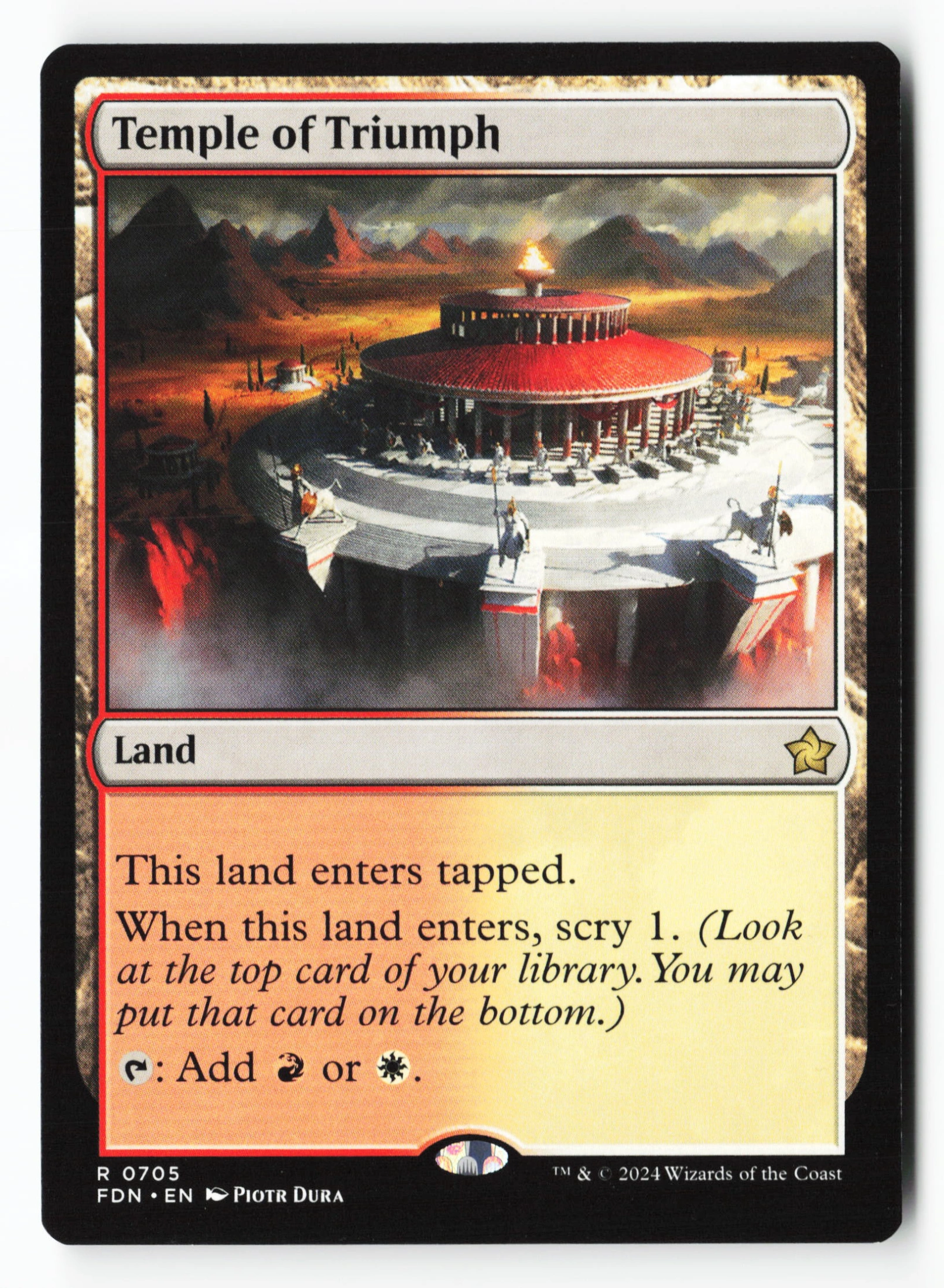 Temple of Triumph (FDN 705) — Voorkant