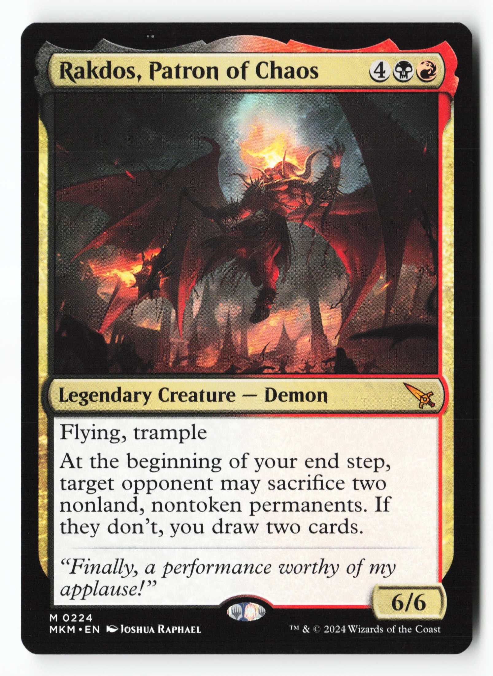 Rakdos, Patron of Chaos (MKM 224) — Voorkant
