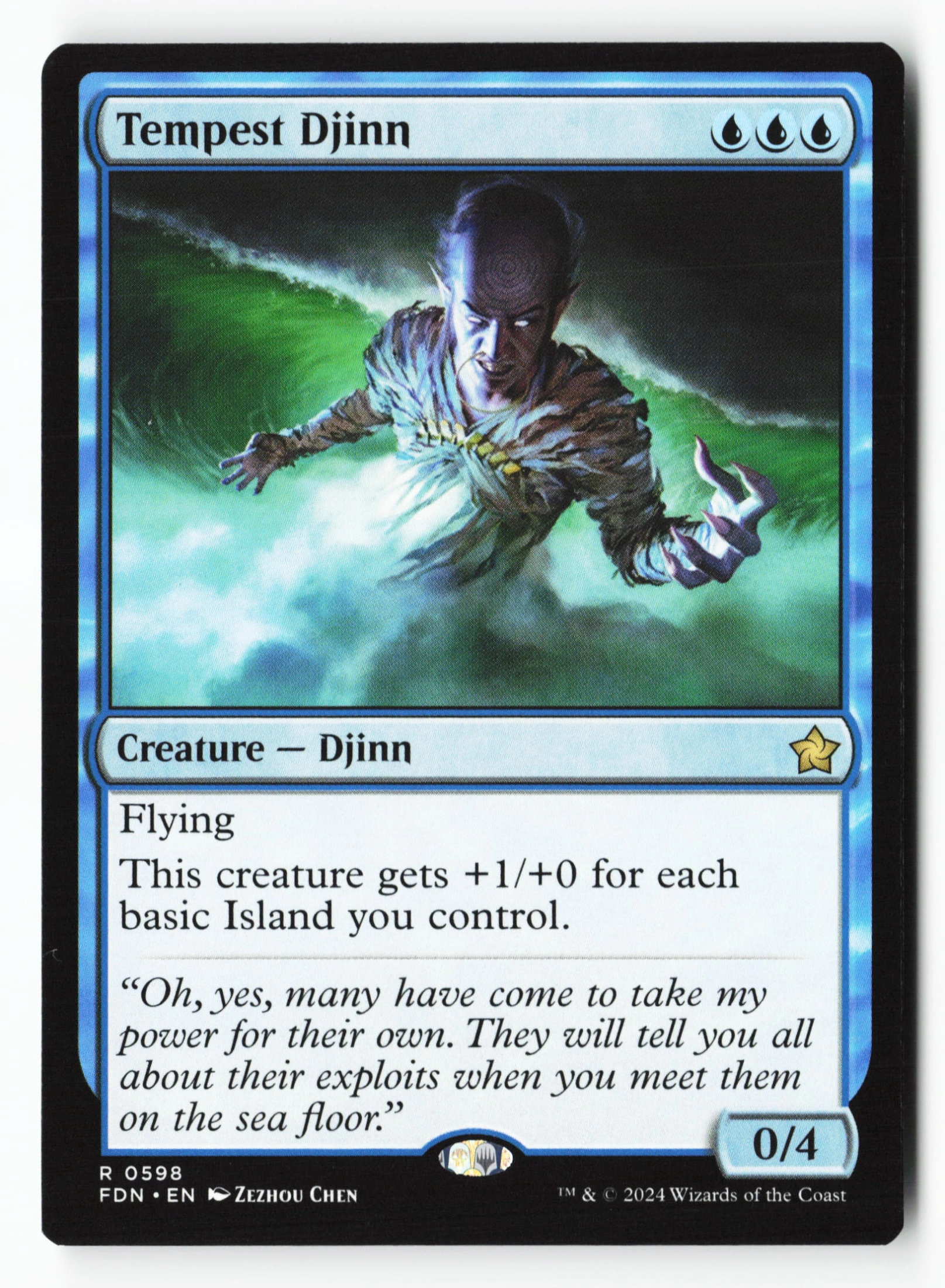Tempest Djinn (FDN 598) — Voorkant