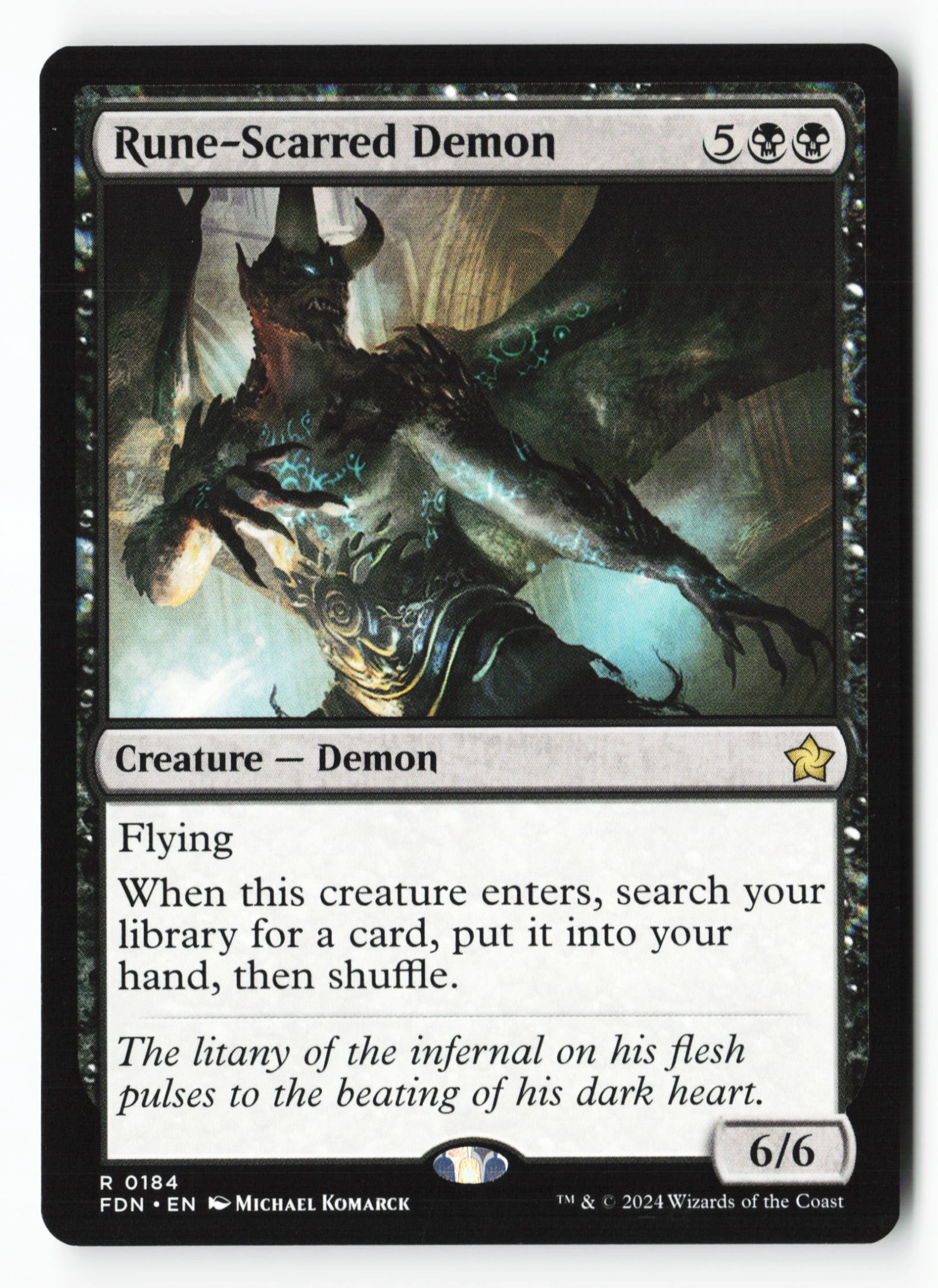 Rune-Scarred Demon (FDN 184) — Voorkant