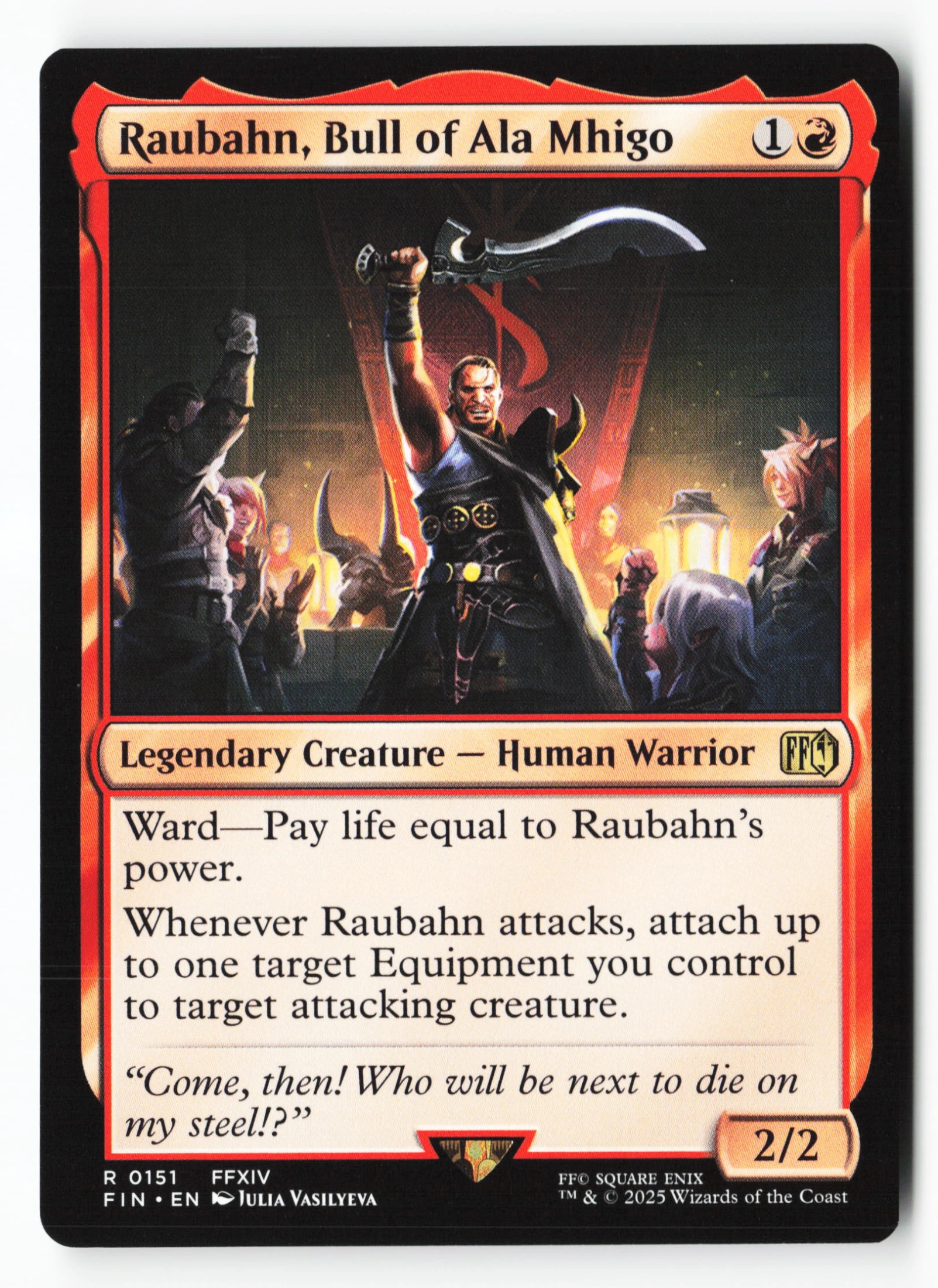 Raubahn, Bull of Ala Mhigo (FIN 151) — Voorkant